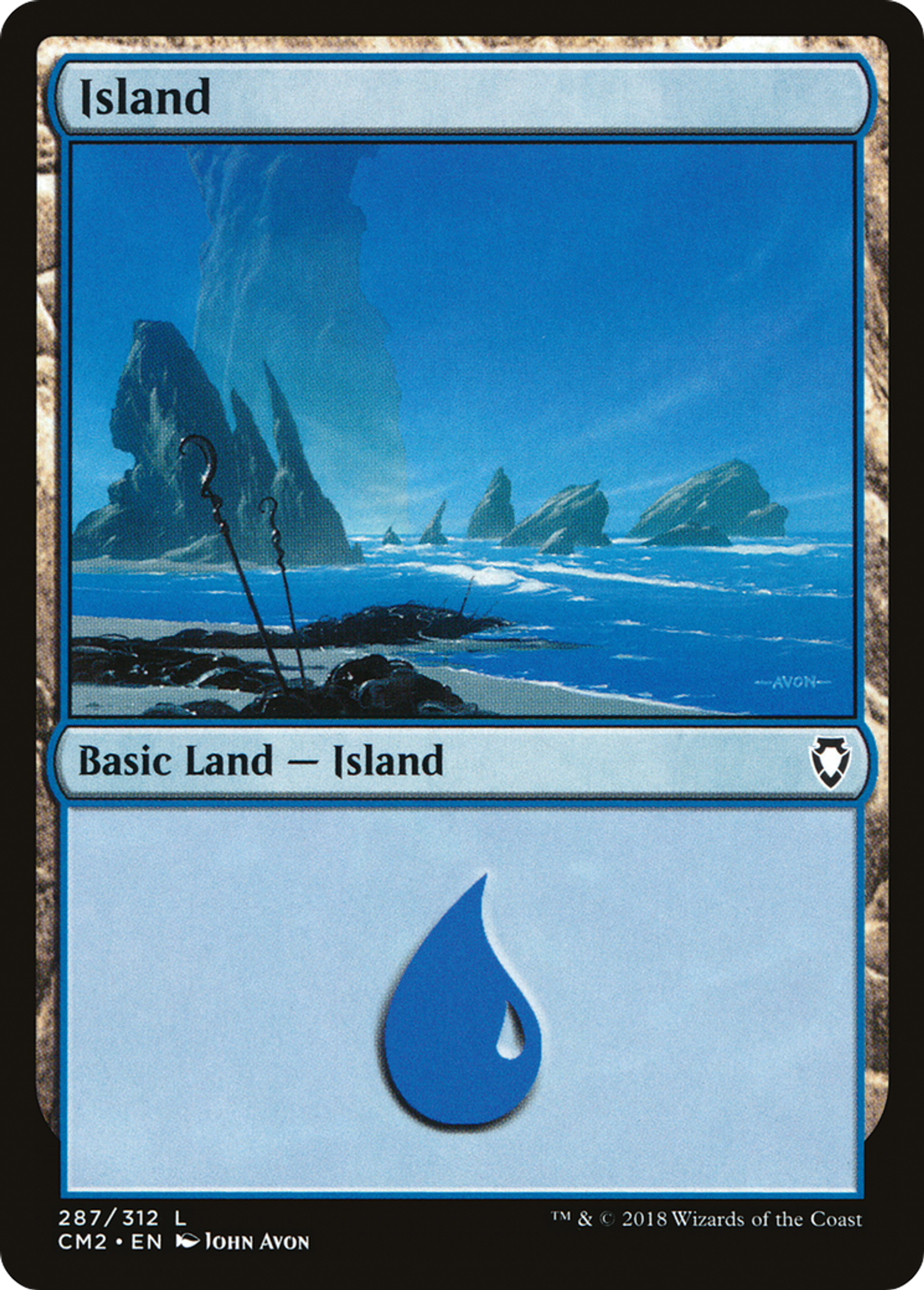 Island — Commander Anthology Volume II — Magic: The Gathering