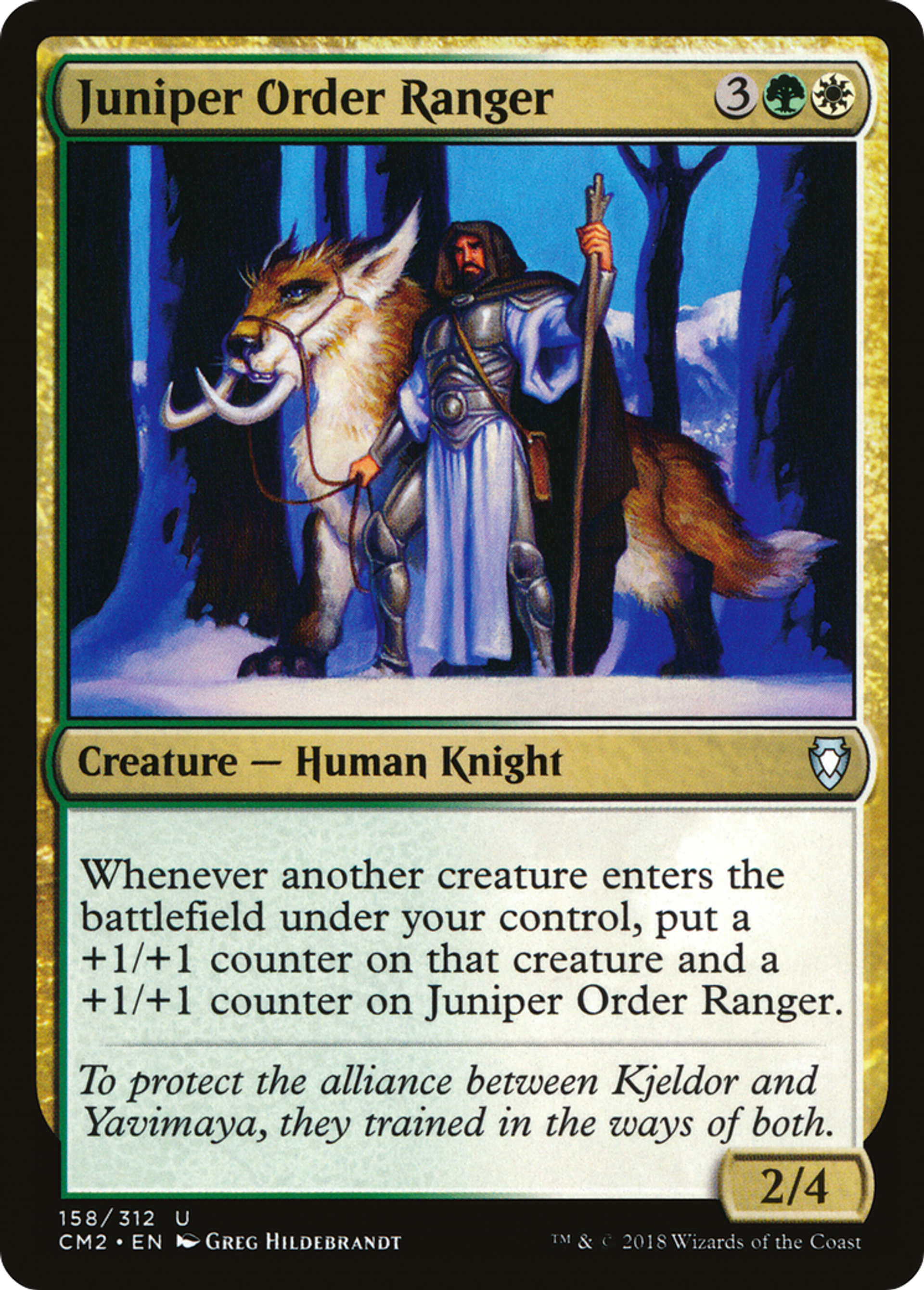 Juniper Order Ranger — Commander Anthology Volume II — Magic: The Gathering