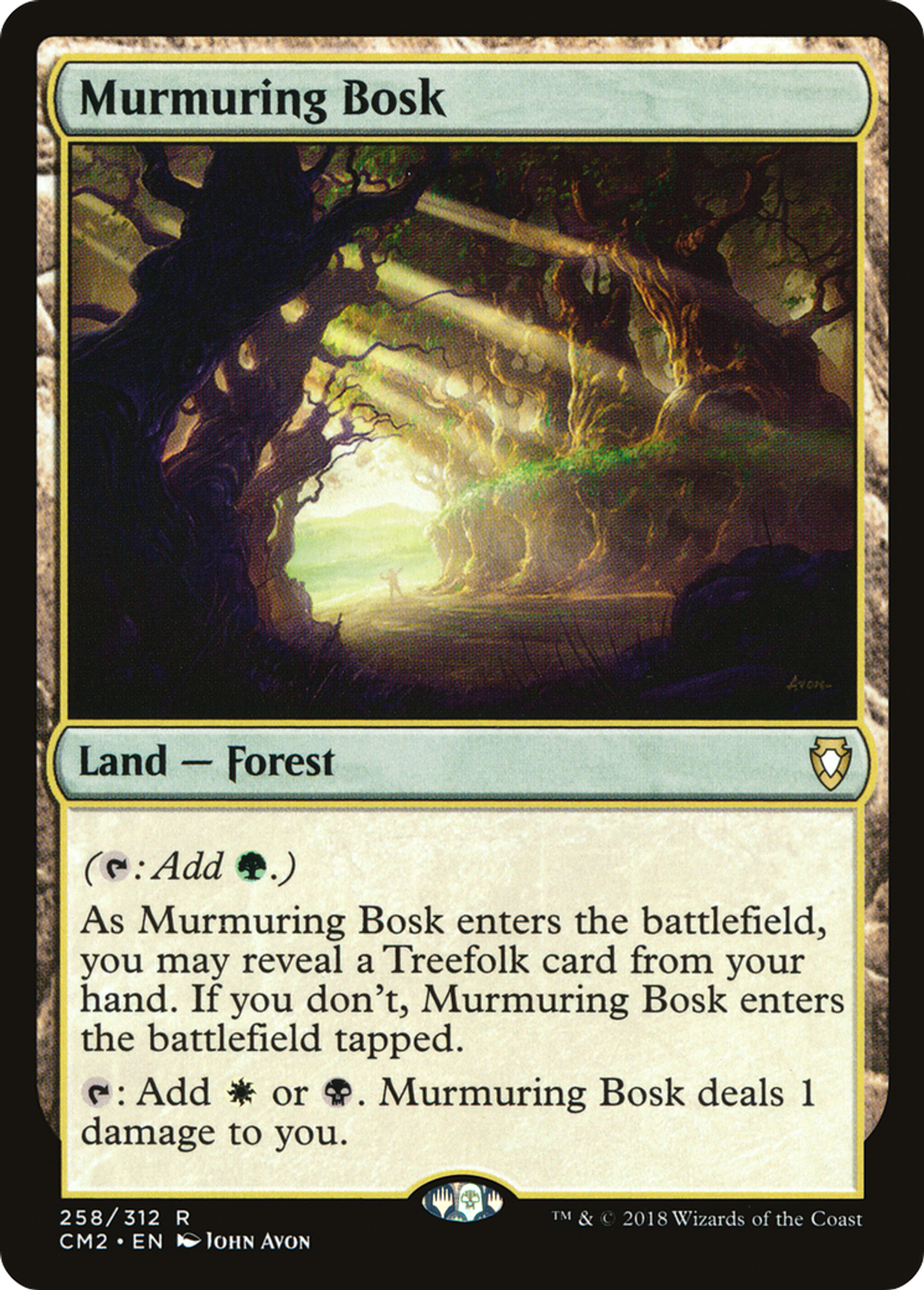 Murmuring Bosk — Commander Anthology Volume II — Magic: The Gathering