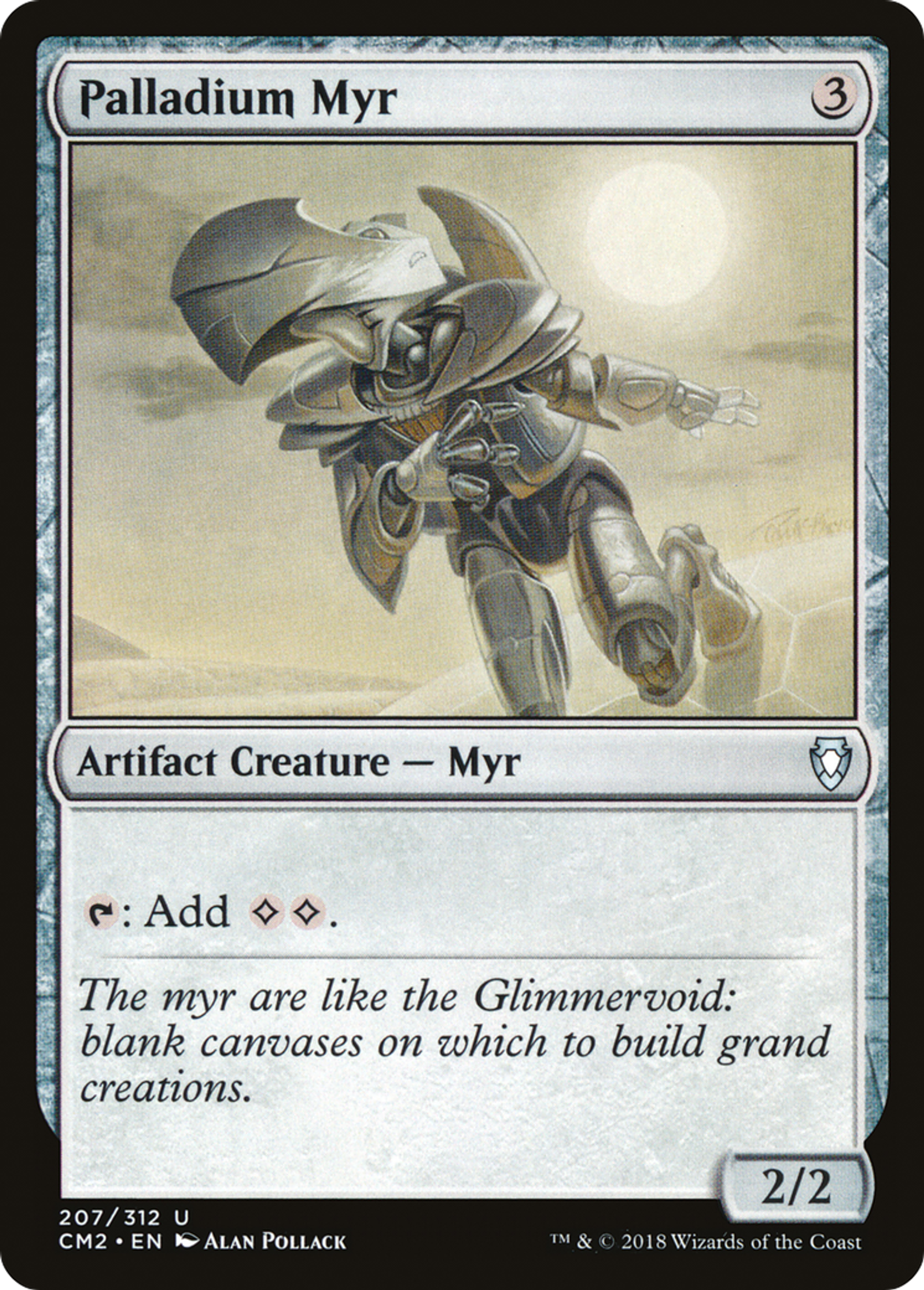Myr de palladium — Commander Anthology Volume II — Magic: The Gathering