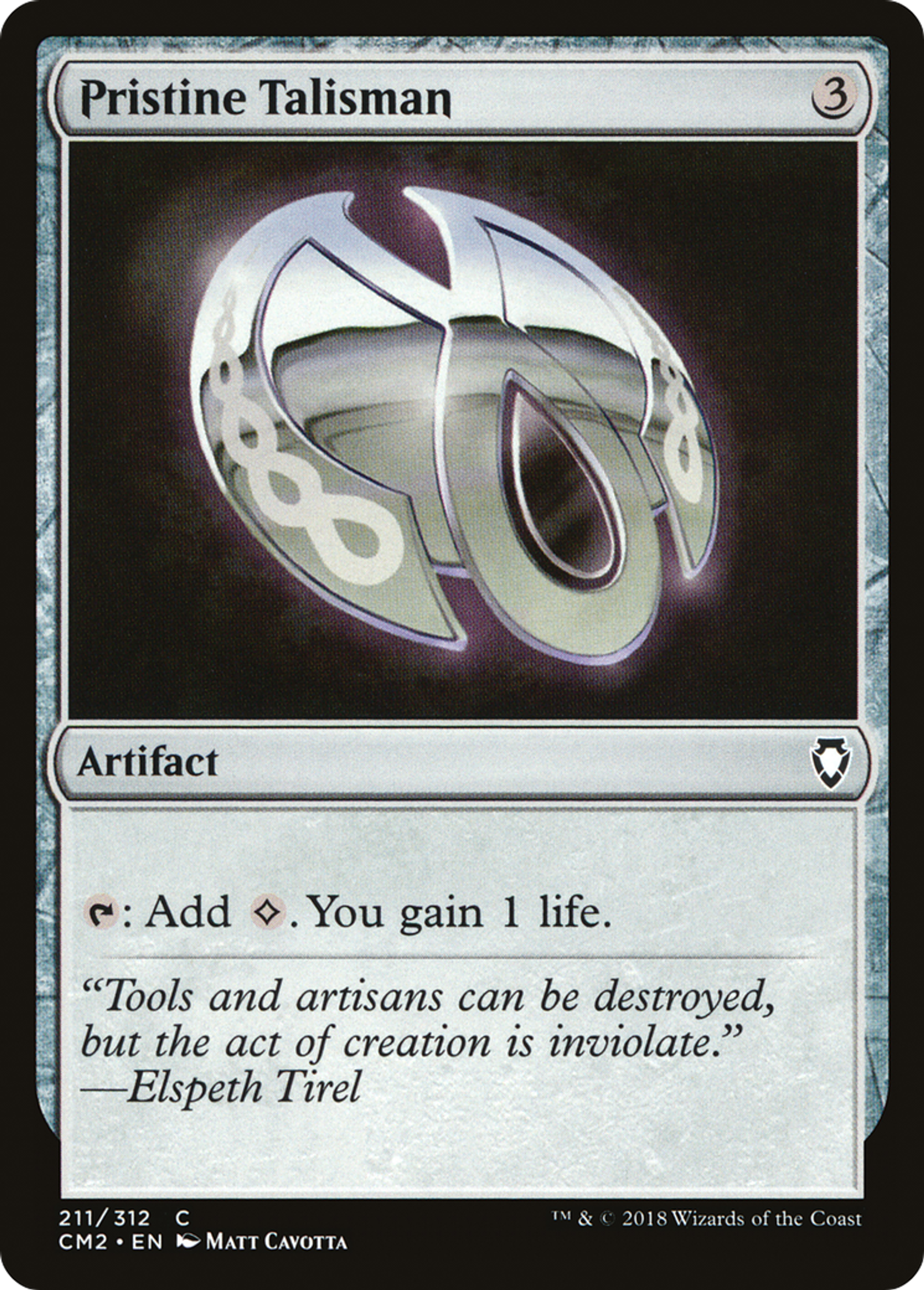 Talisman immaculé — Commander Anthology Volume II — Magic: The Gathering