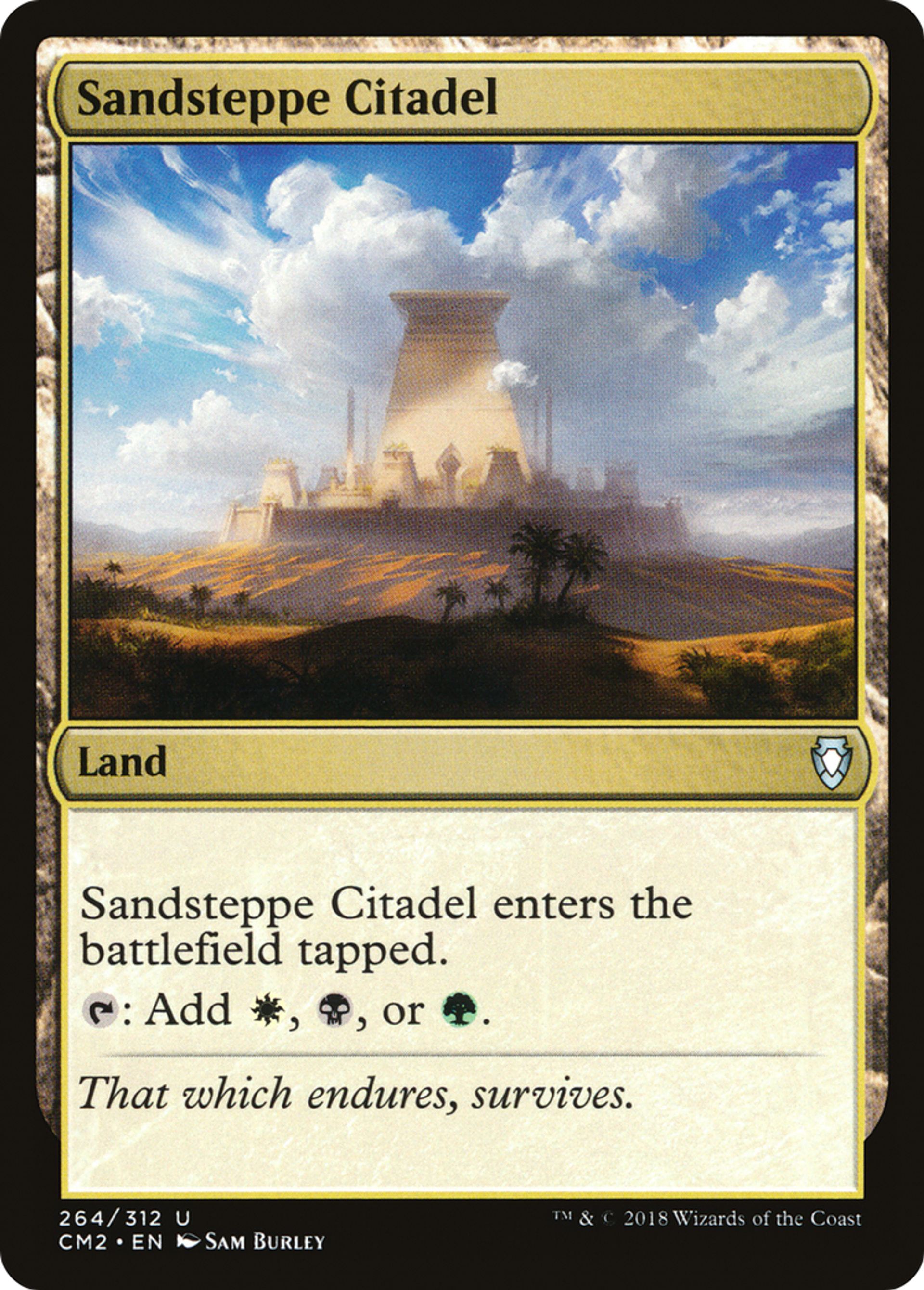 Sandsteppe Citadel — Commander Anthology Volume II — Magic: The Gathering