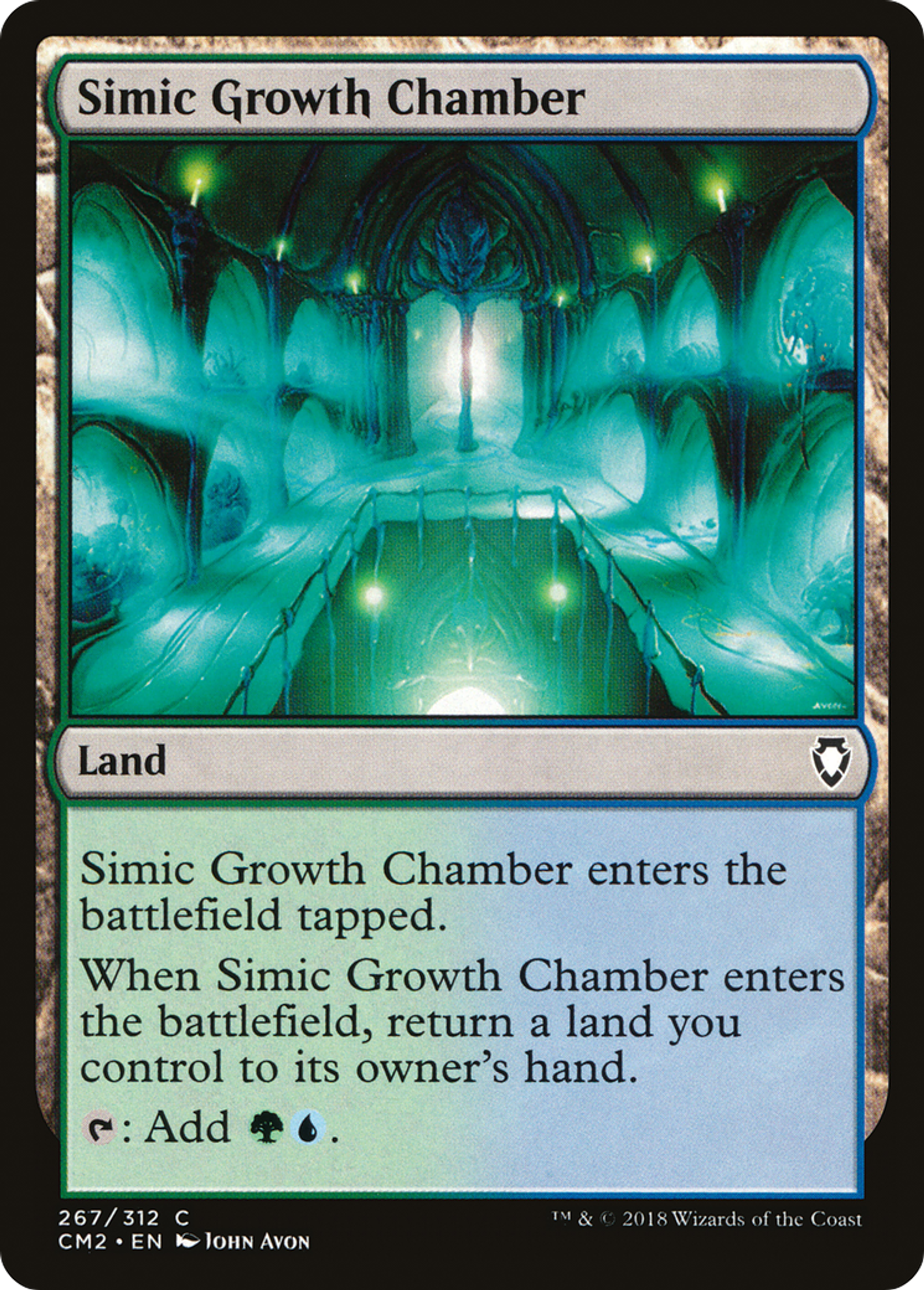 Simic Growth Chamber — Commander Anthology Volume II — Magic: The Gathering
