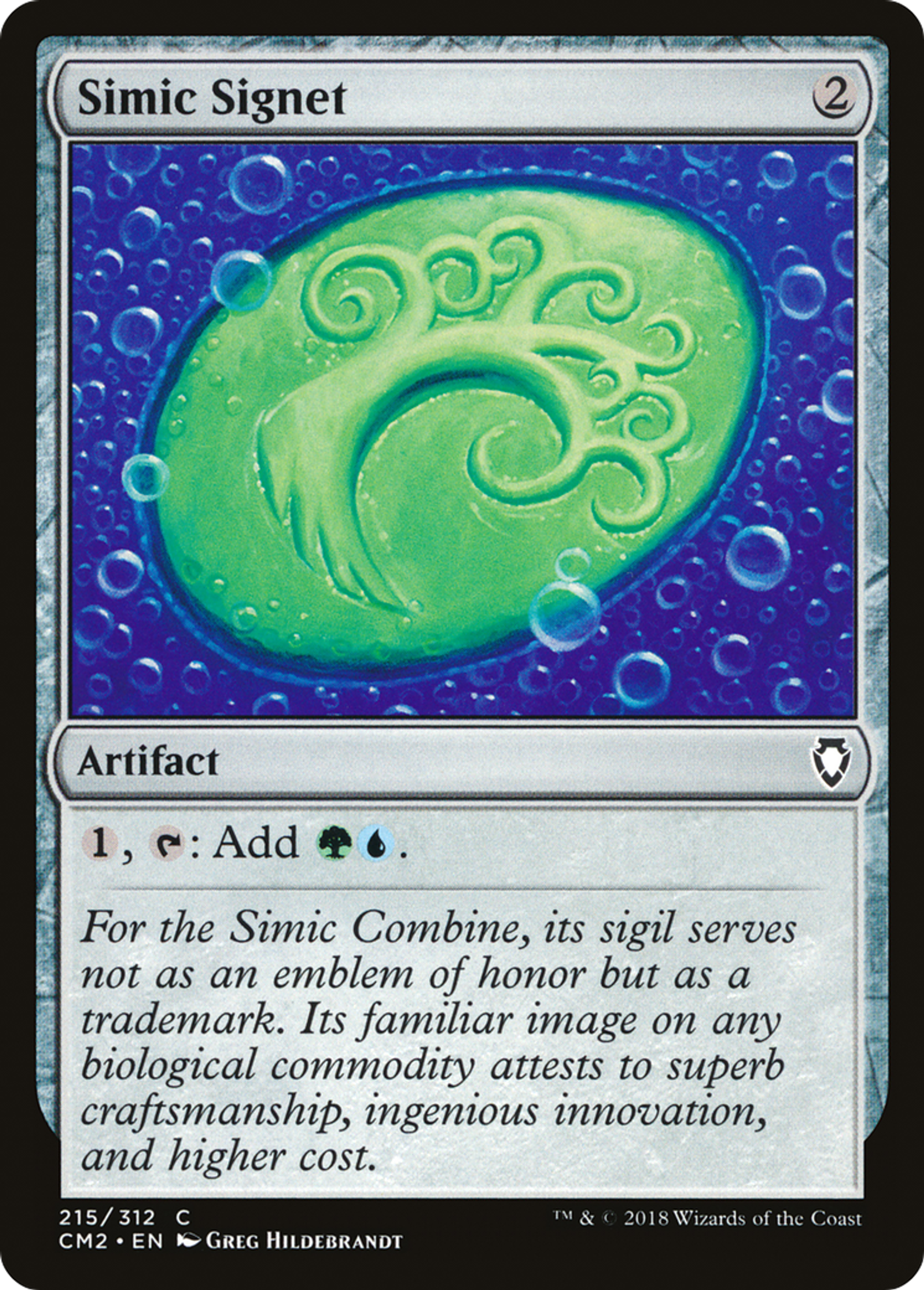 Cachet de Simic — Commander Anthology Volume II — Magic: The Gathering