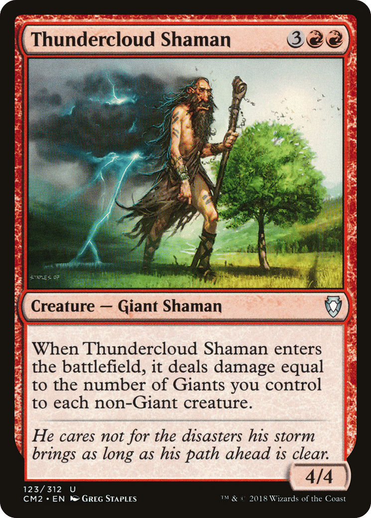 Thundercloud Shaman — Commander Anthology Volume II — Magic: The Gathering
