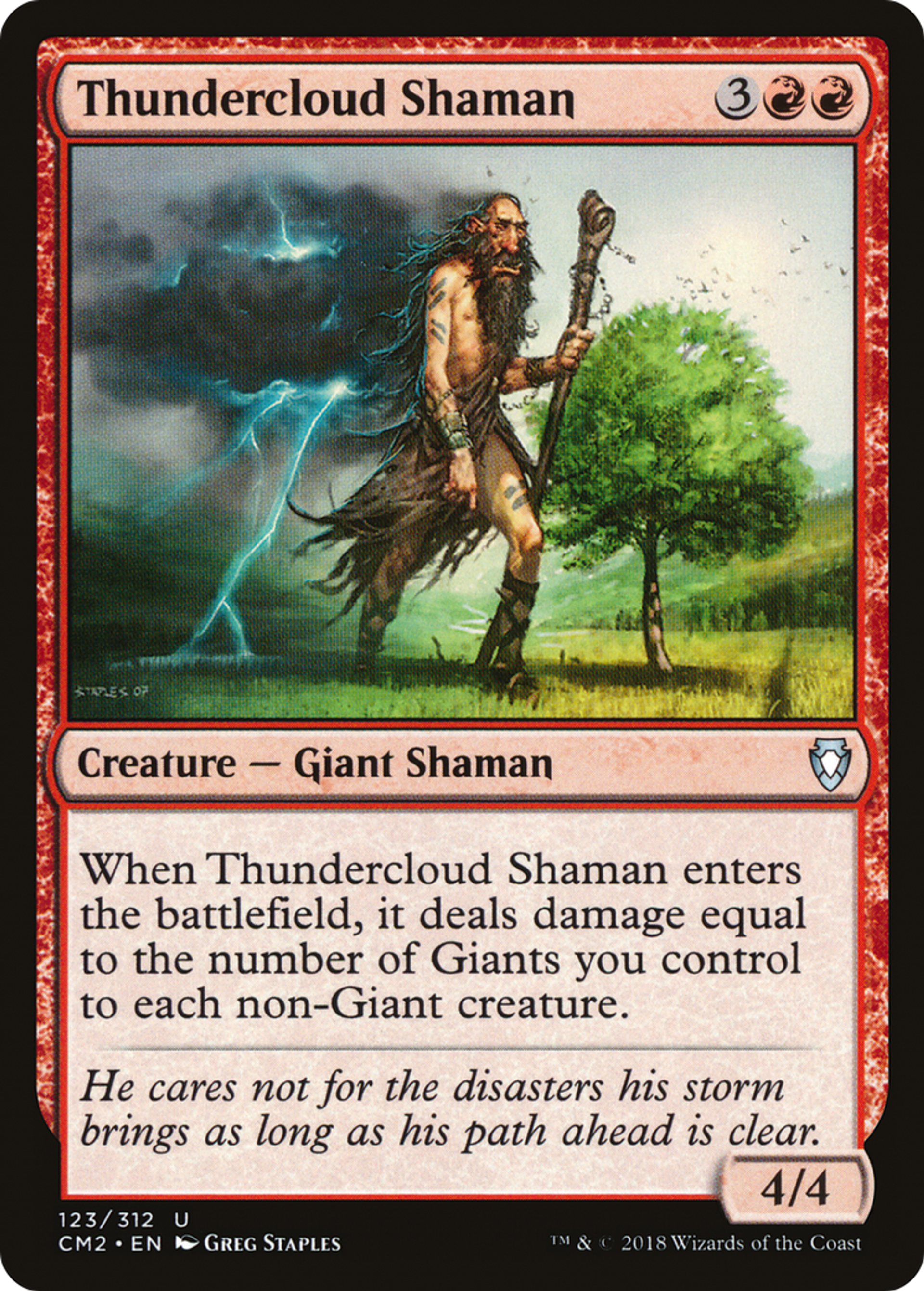 Thundercloud Shaman — Commander Anthology Volume II — Magic: The Gathering