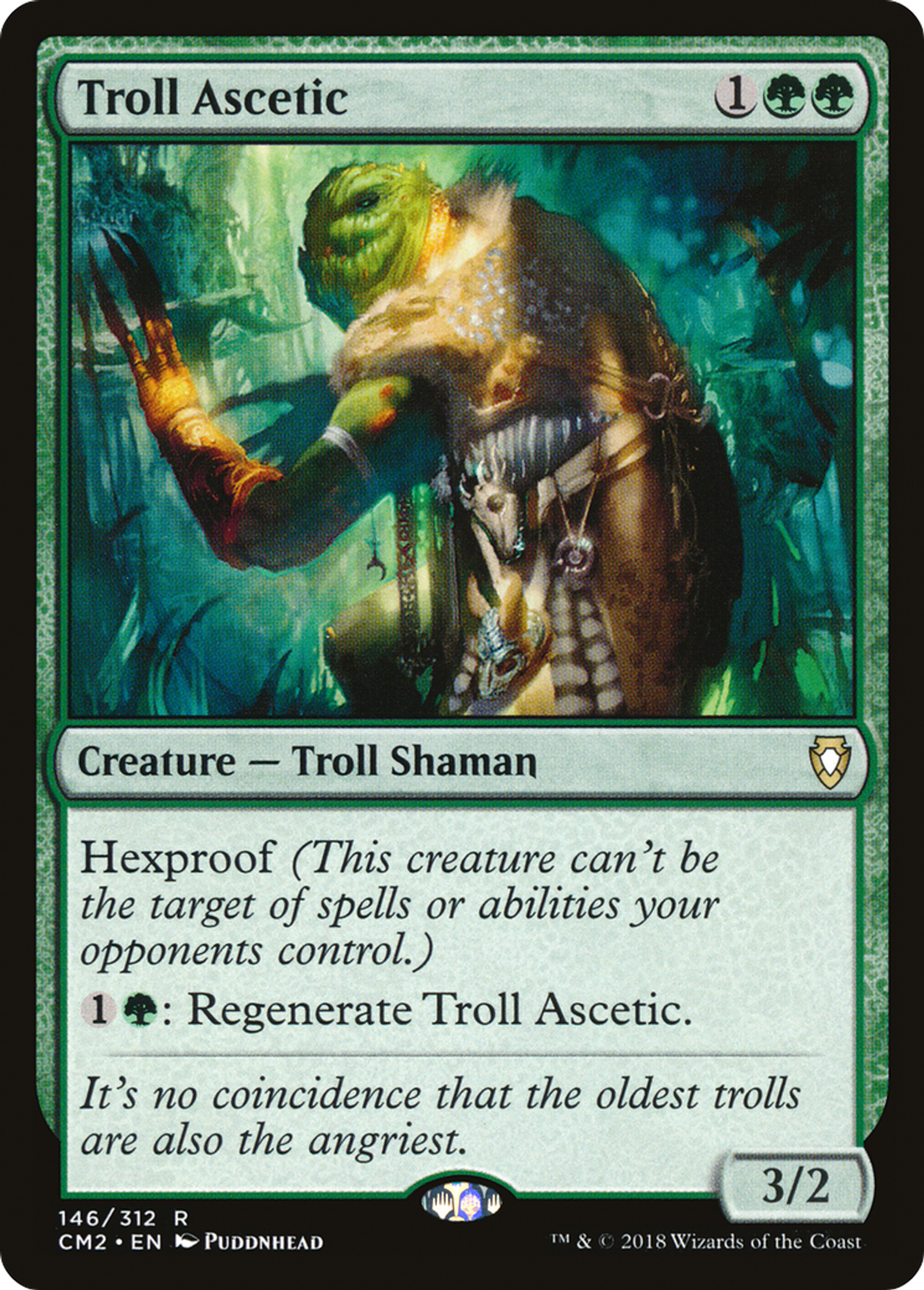 Troll Ascetic — Commander Anthology Volume II — Magic: The Gathering