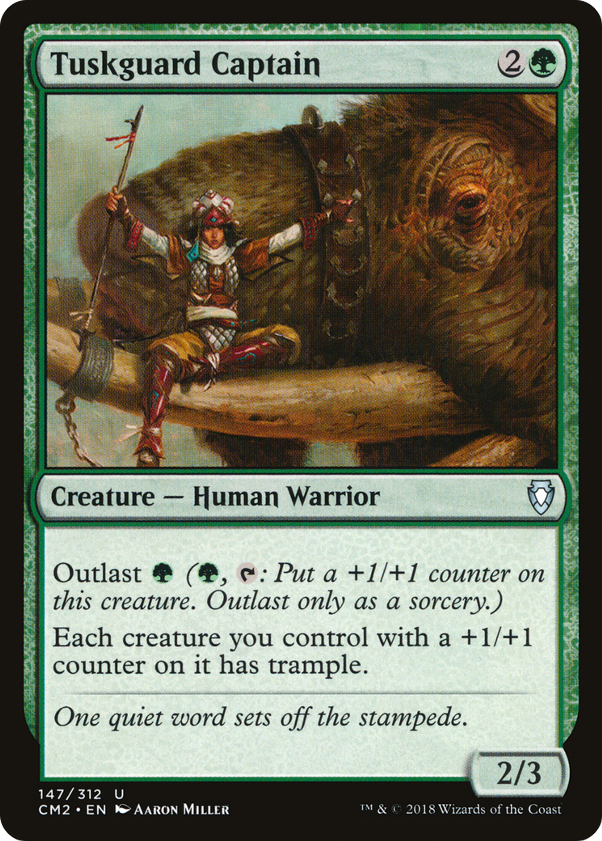 Tuskguard Captain — Commander Anthology Volume II — Magic: The Gathering