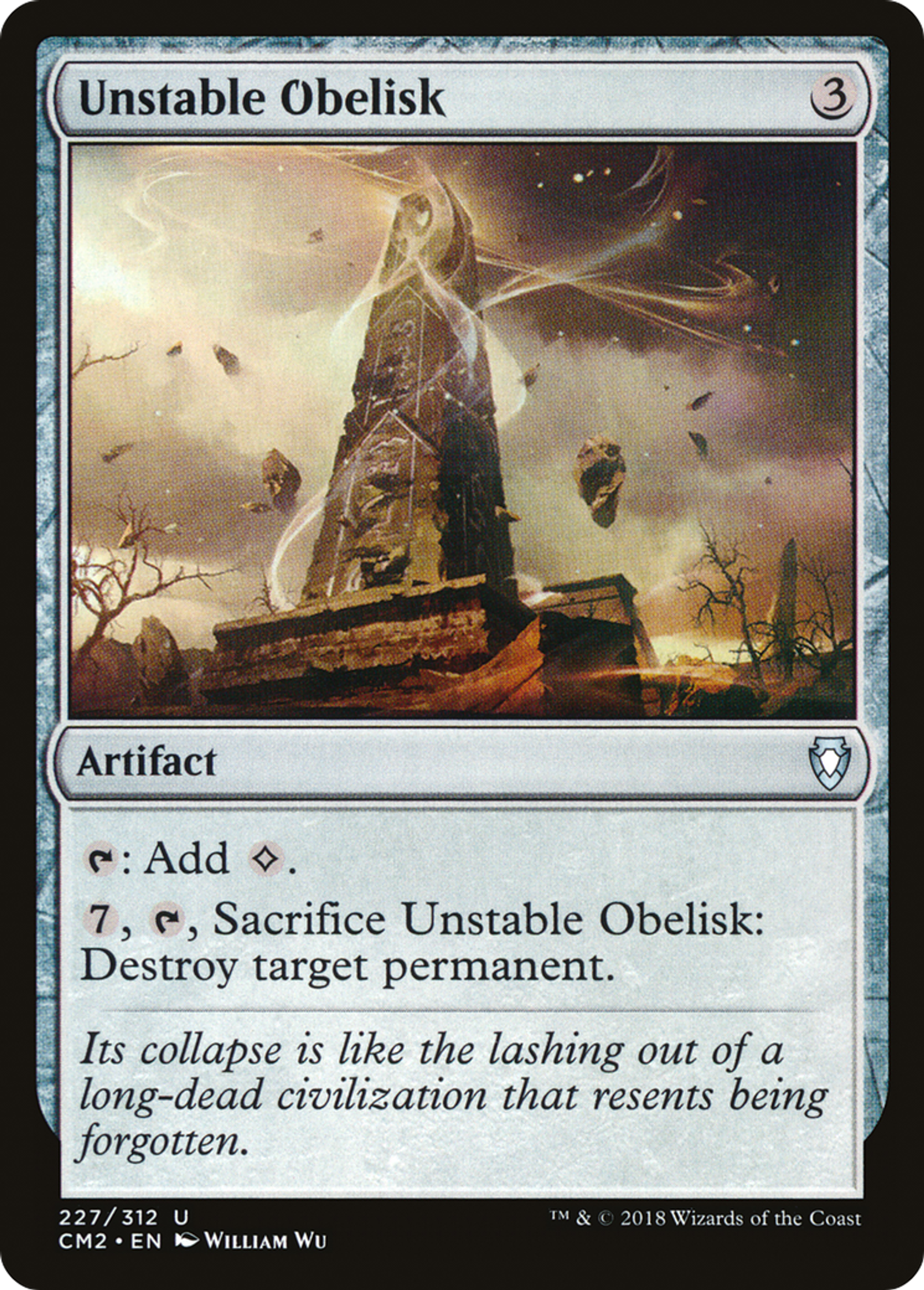 Unstable Obelisk — Commander Anthology Volume II — Magic: The Gathering