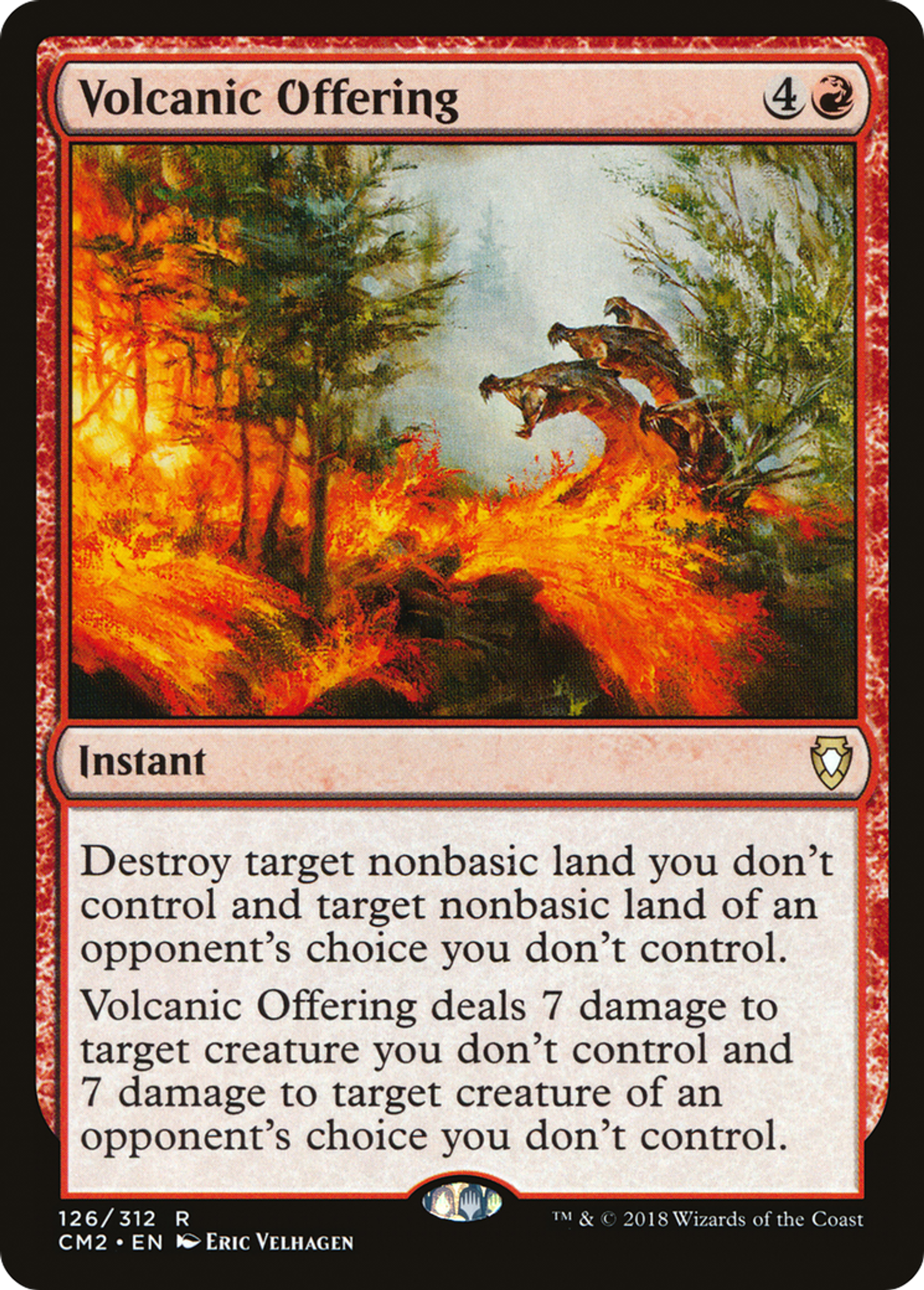 Volcanic Offering — Commander Anthology Volume II — Magic: The Gathering