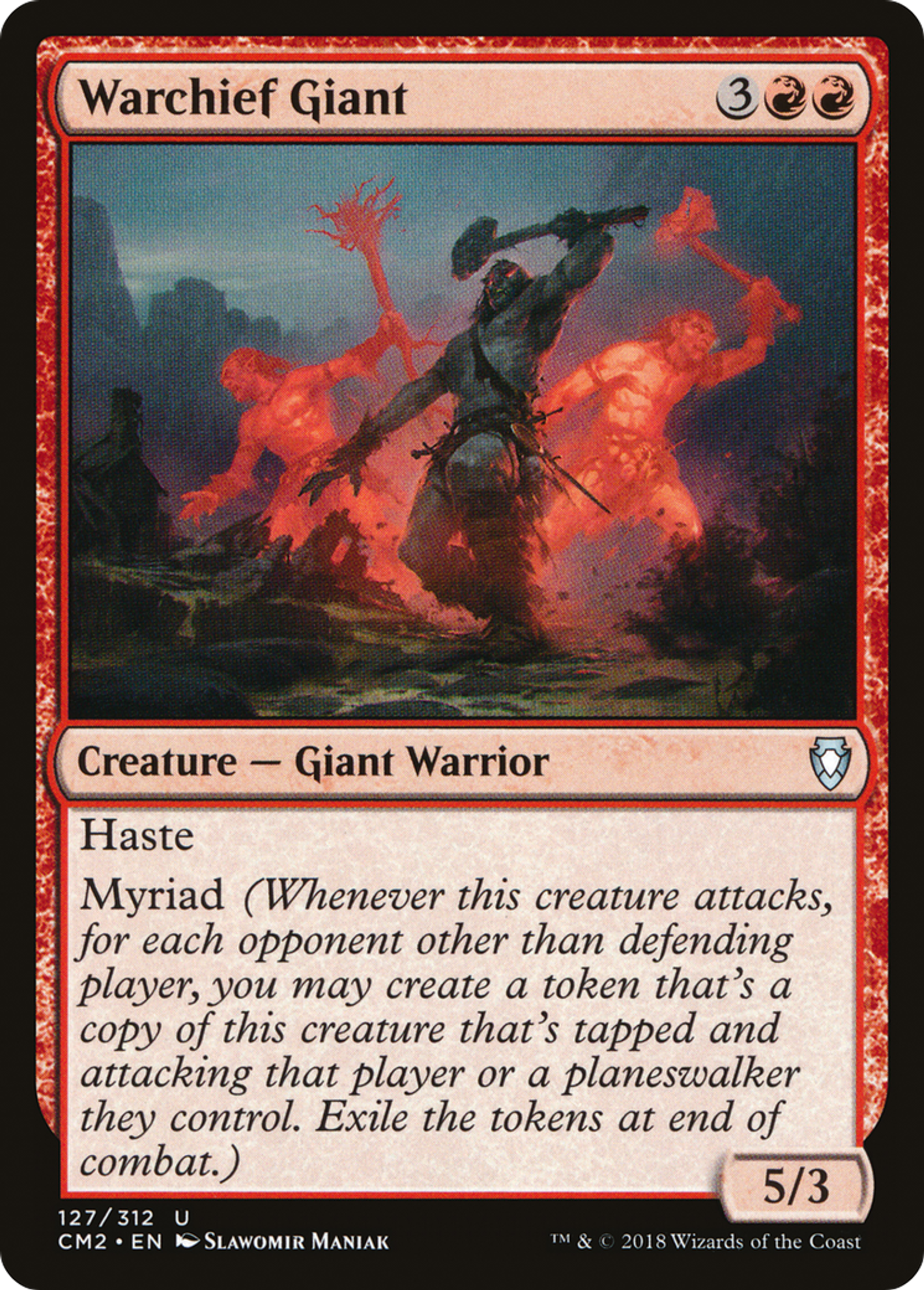 Warchief Giant — Commander Anthology Volume II — Magic: The Gathering
