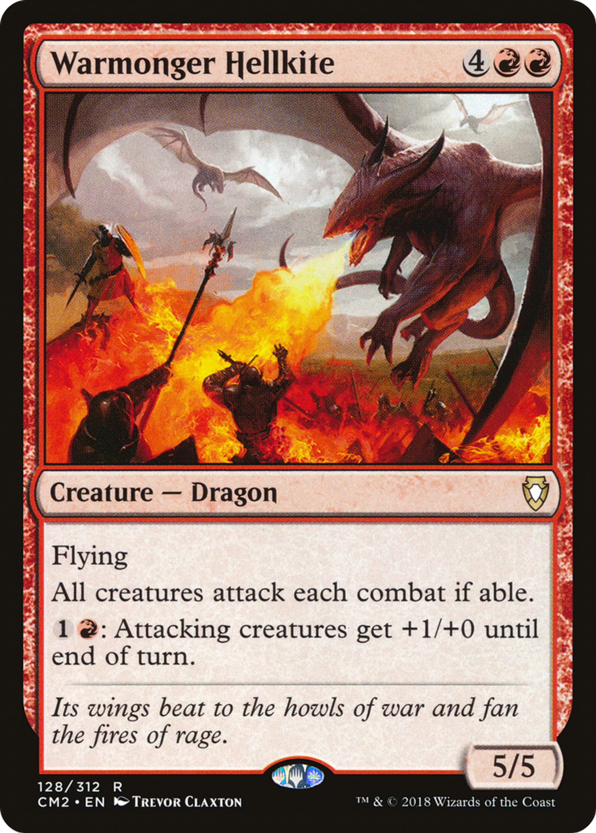 Warmonger Hellkite — Commander Anthology Volume II — Magic: The Gathering