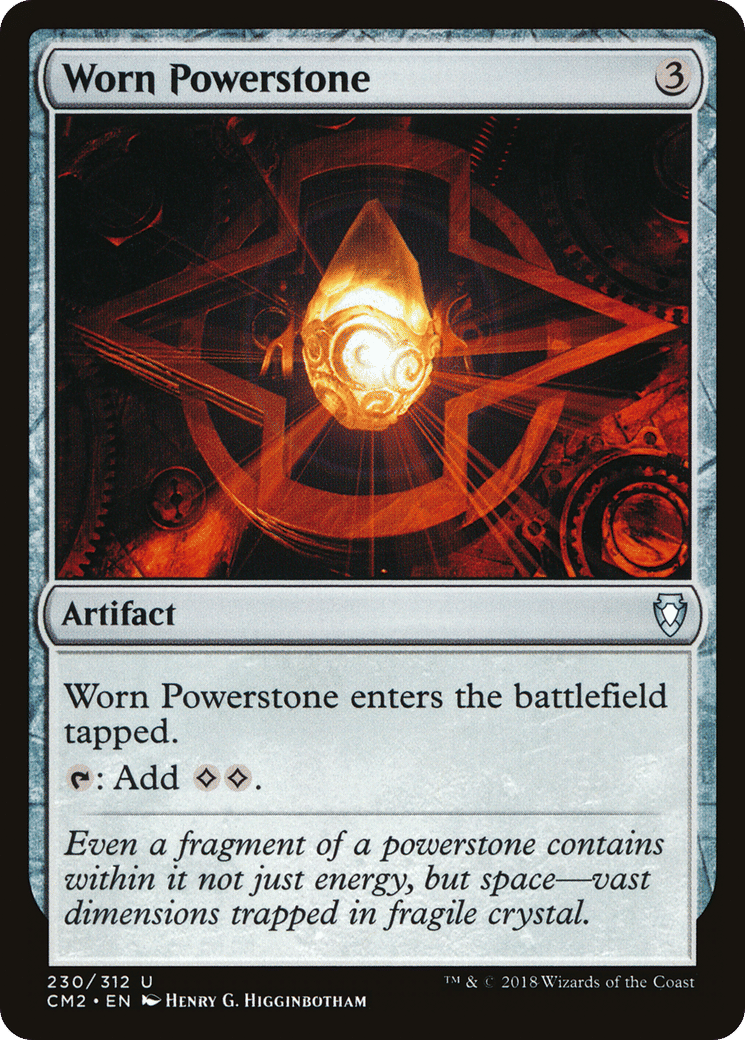 Worn Powerstone — Commander Anthology Volume II — Magic: The Gathering