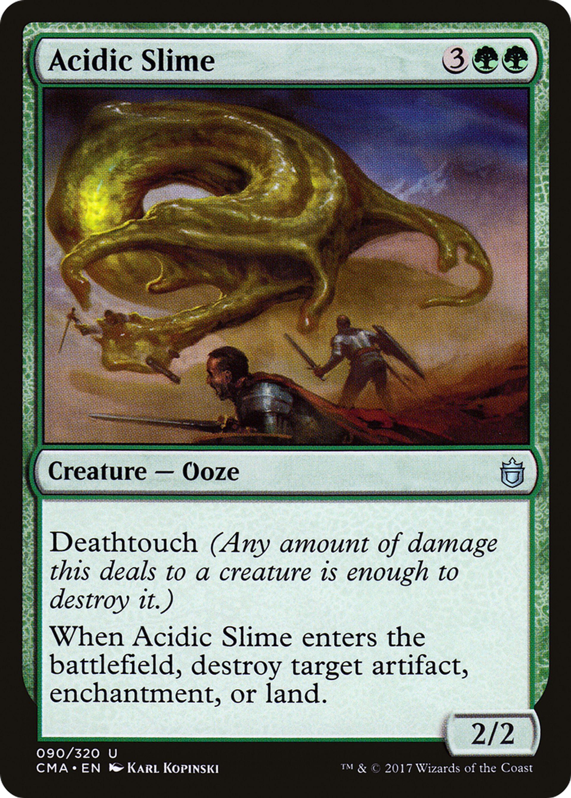 Acidic Slime — Commander Anthology — Magic: The Gathering