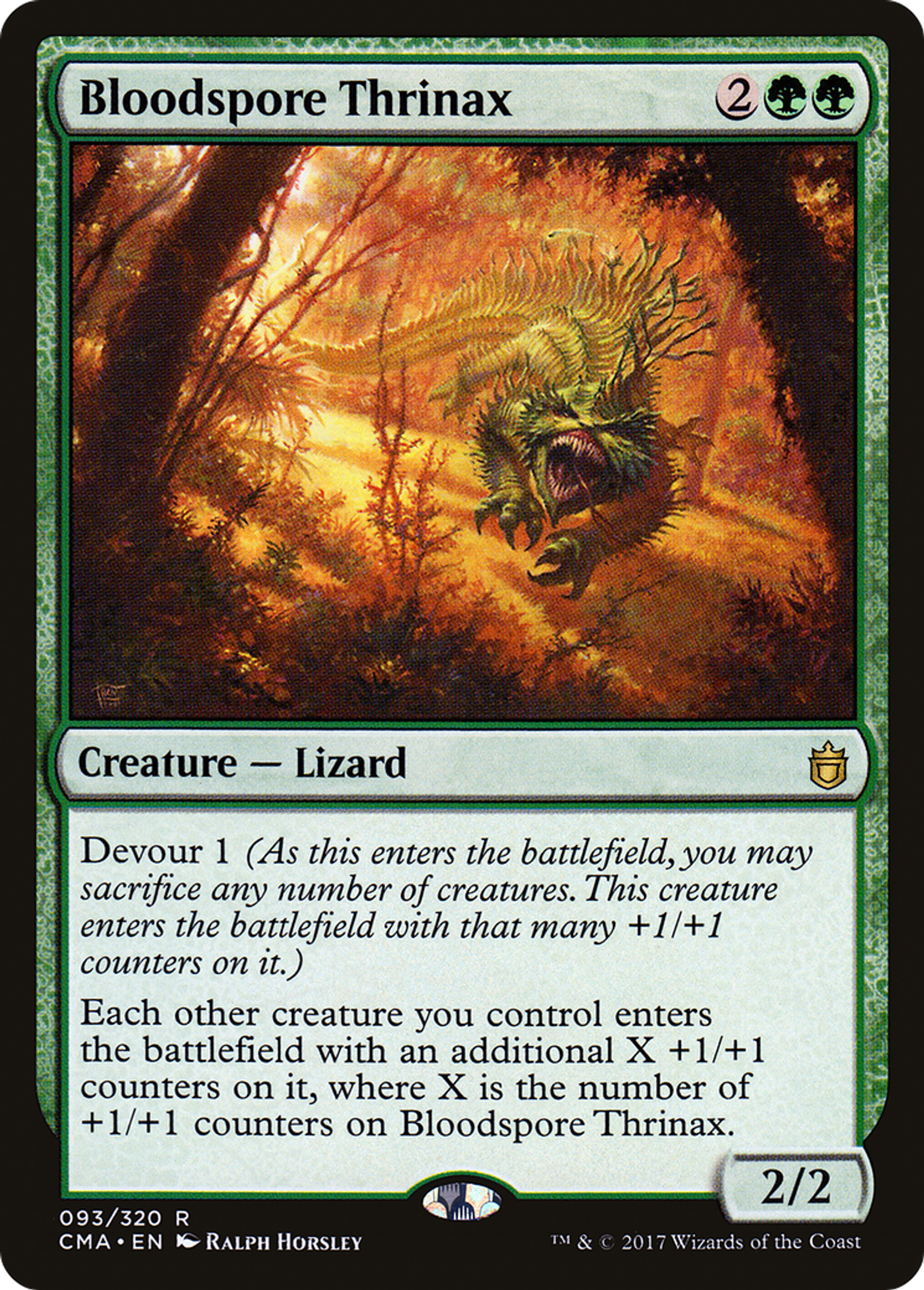 Bloodspore Thrinax — Commander Anthology — Magic: The Gathering