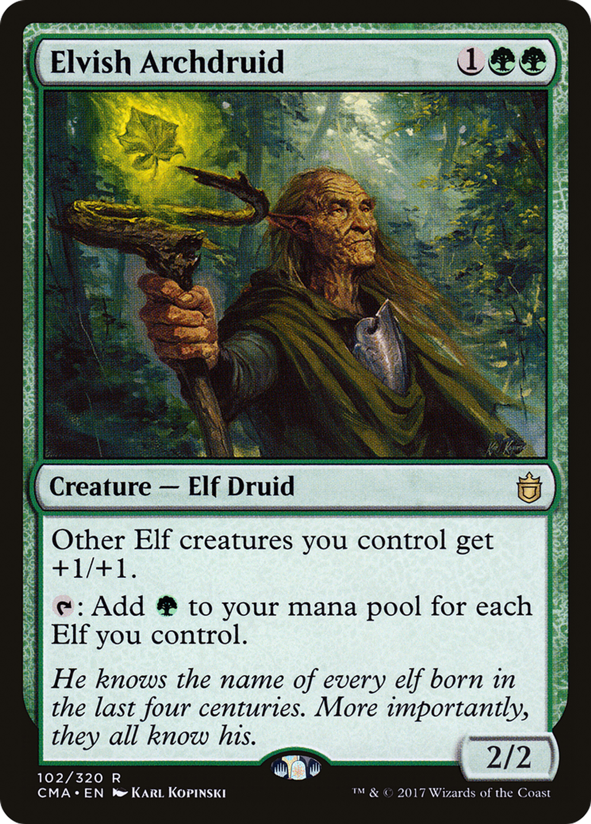 Elvish Archdruid — Commander Anthology — Magic: The Gathering