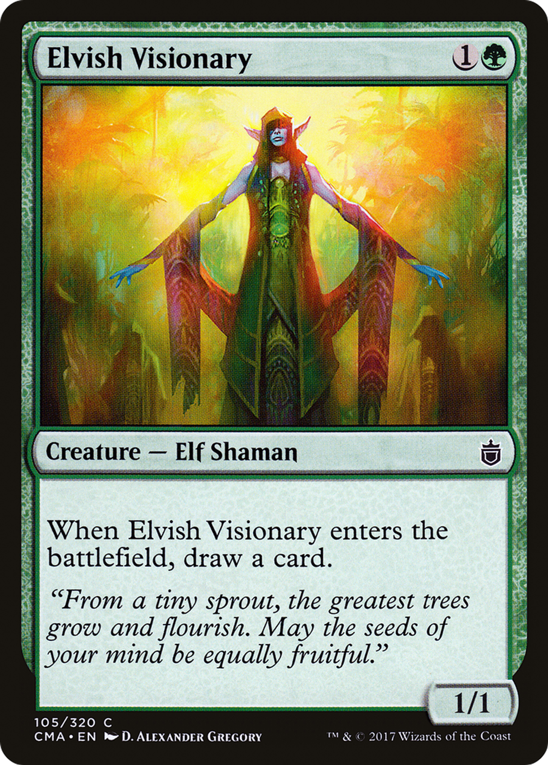 Elvish Visionary — Commander Anthology — Magic: The Gathering
