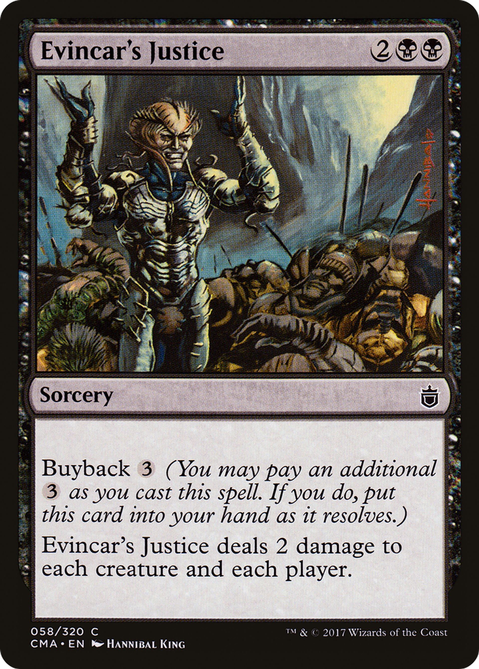 Evincar's Justice — Commander Anthology — Magic: The Gathering