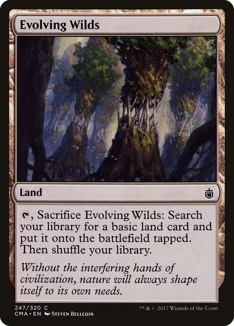 Evolving Wilds — Commander Anthology — Magic: The Gathering