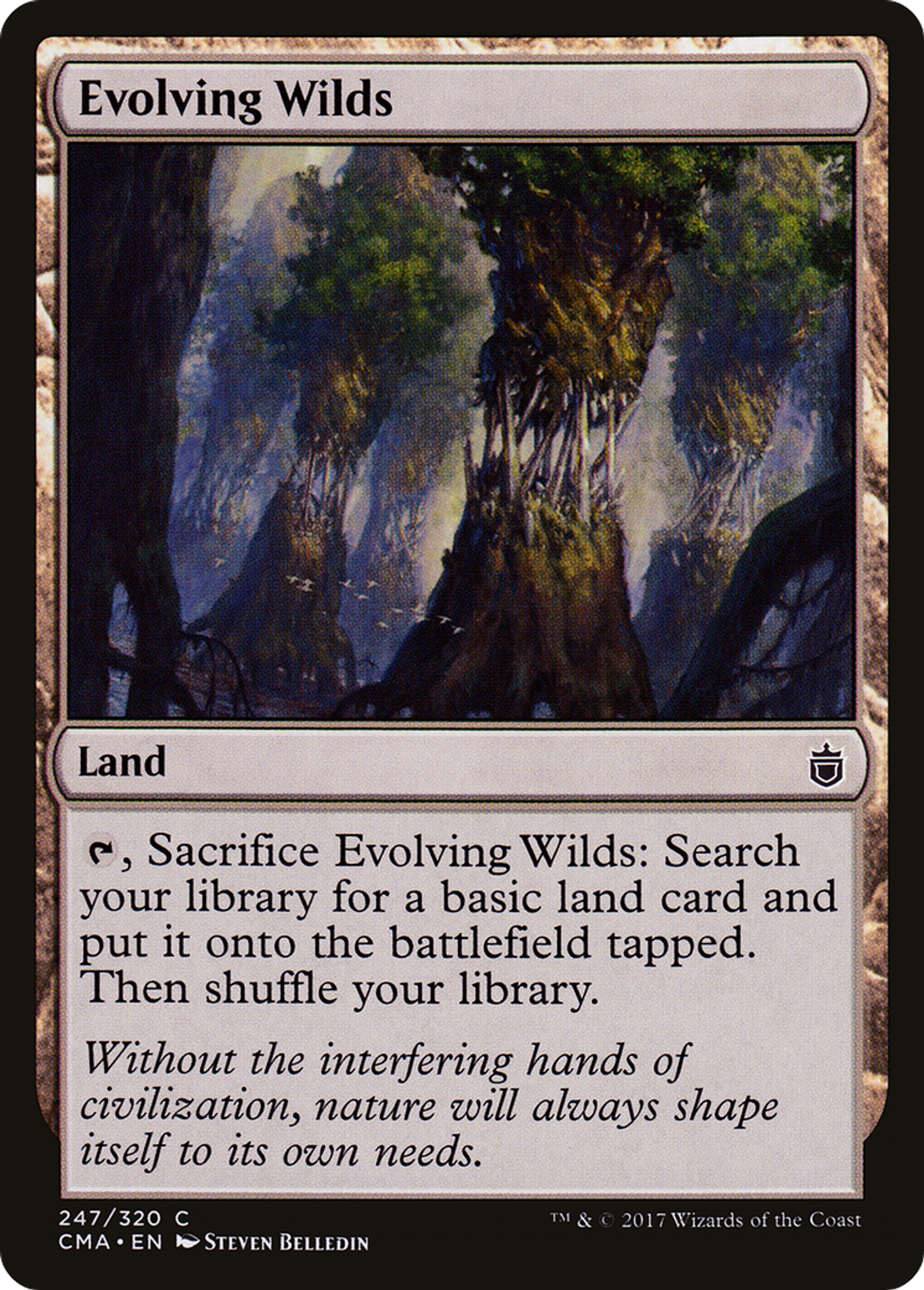 Evolving Wilds — Commander Anthology — Magic: The Gathering