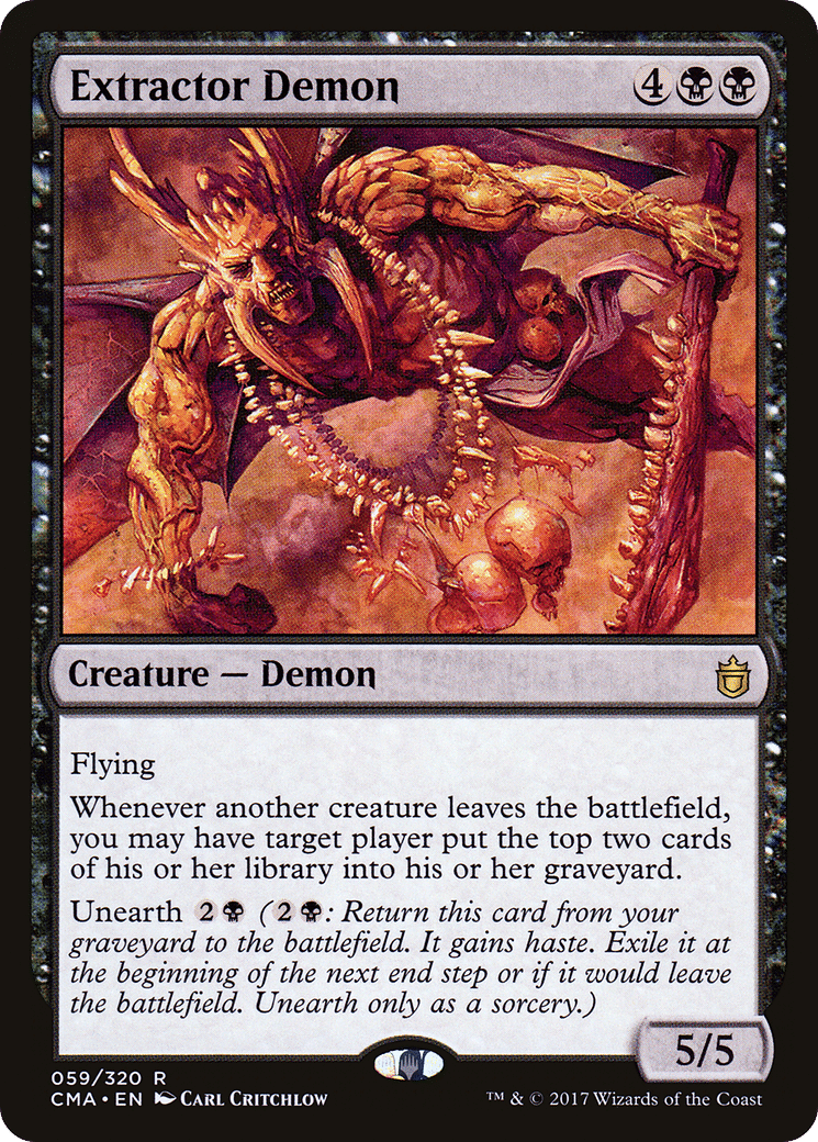 Extractor Demon — Commander Anthology — Magic: The Gathering