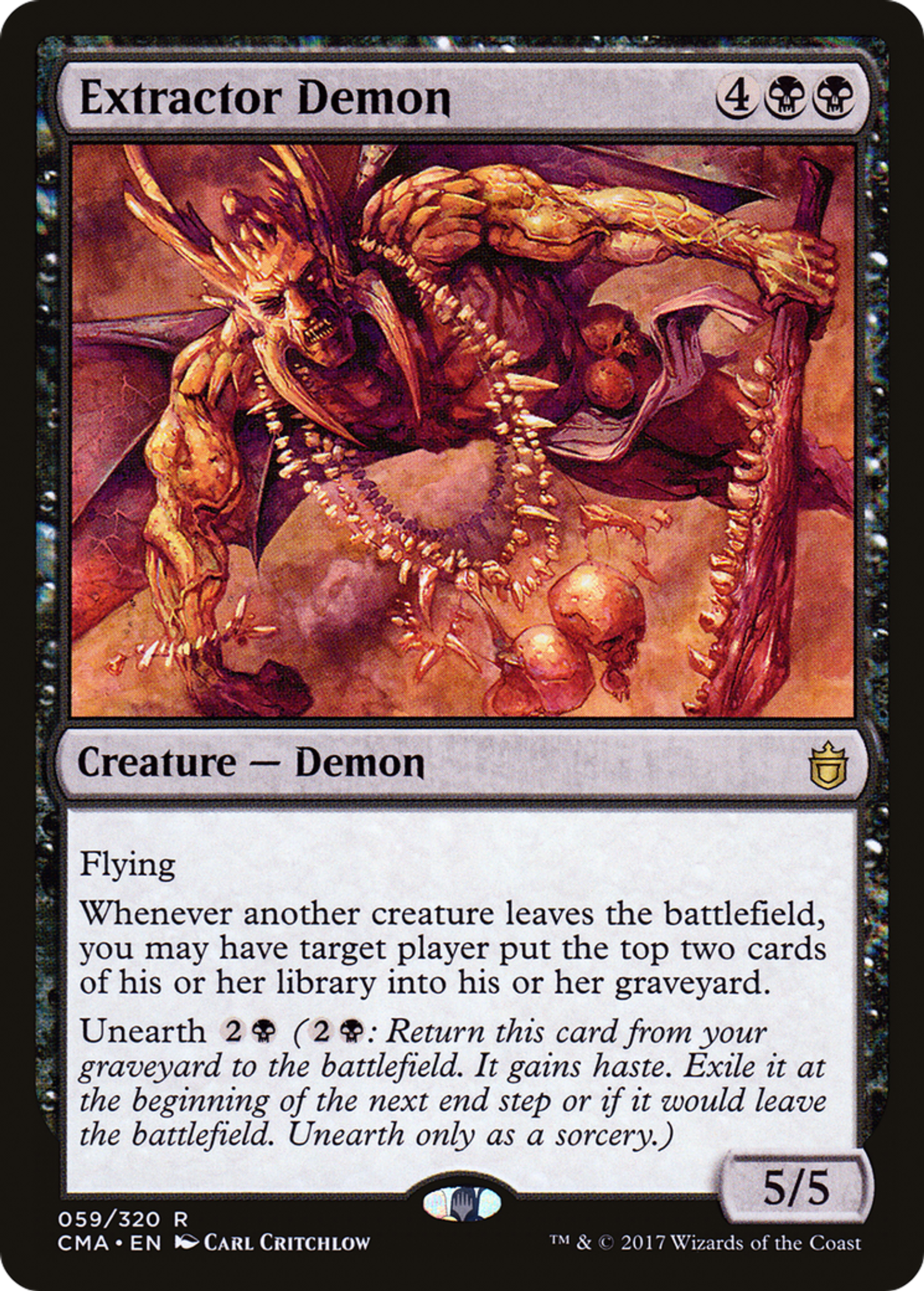 Extractor Demon — Commander Anthology — Magic: The Gathering
