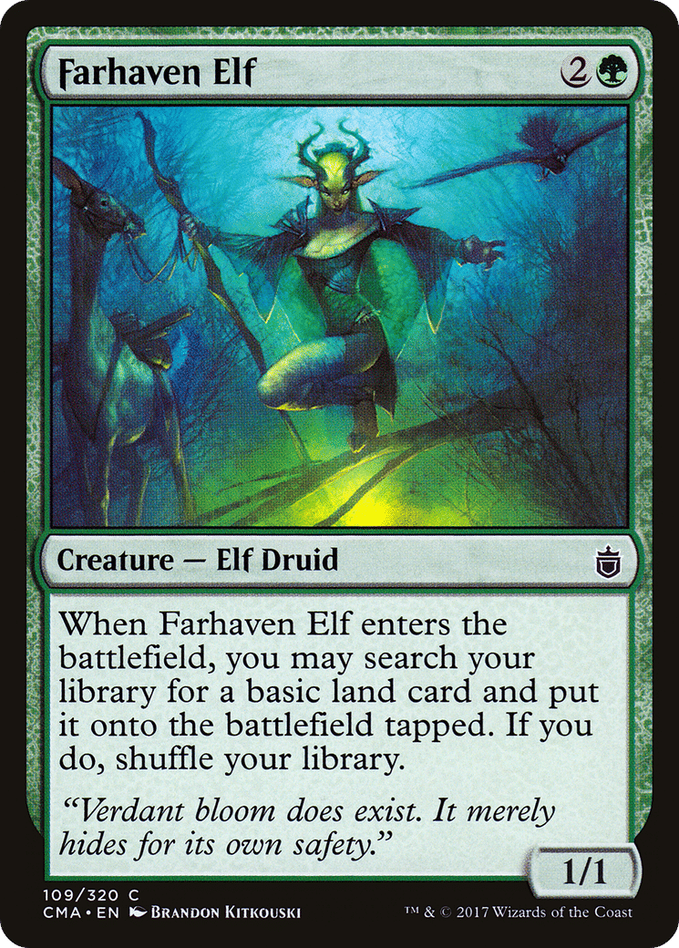 Farhaven Elf — Commander Anthology — Magic: The Gathering
