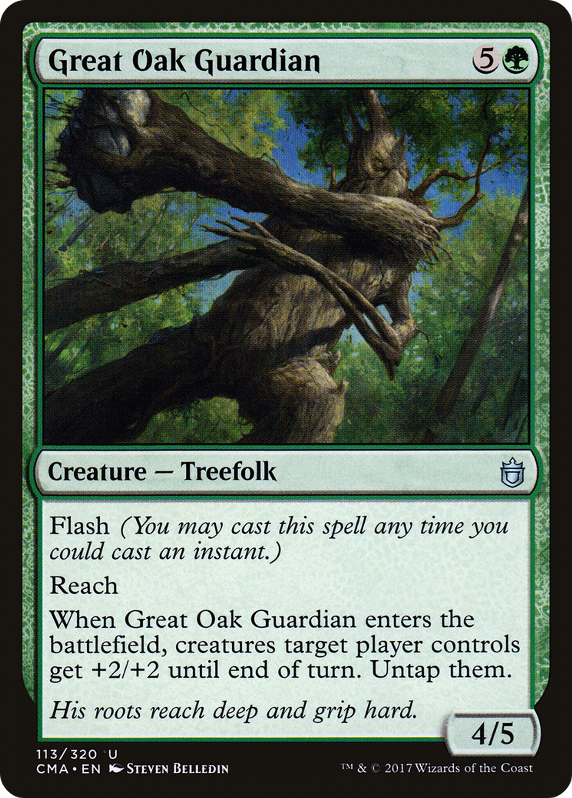 Great Oak Guardian — Commander Anthology — Magic: The Gathering