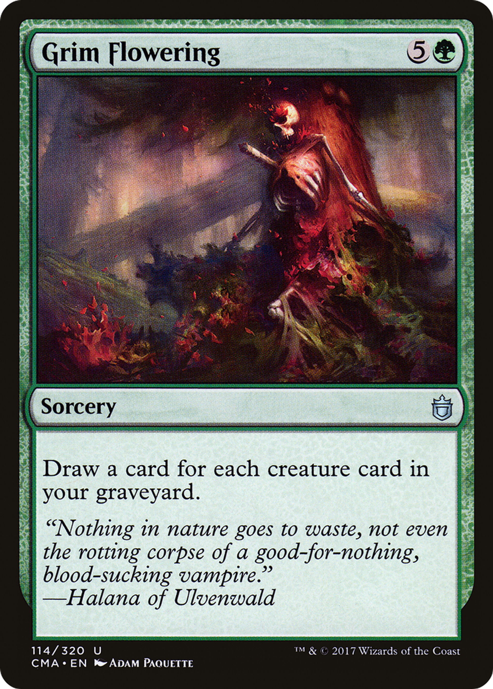Grim Flowering — Commander Anthology — Magic: The Gathering