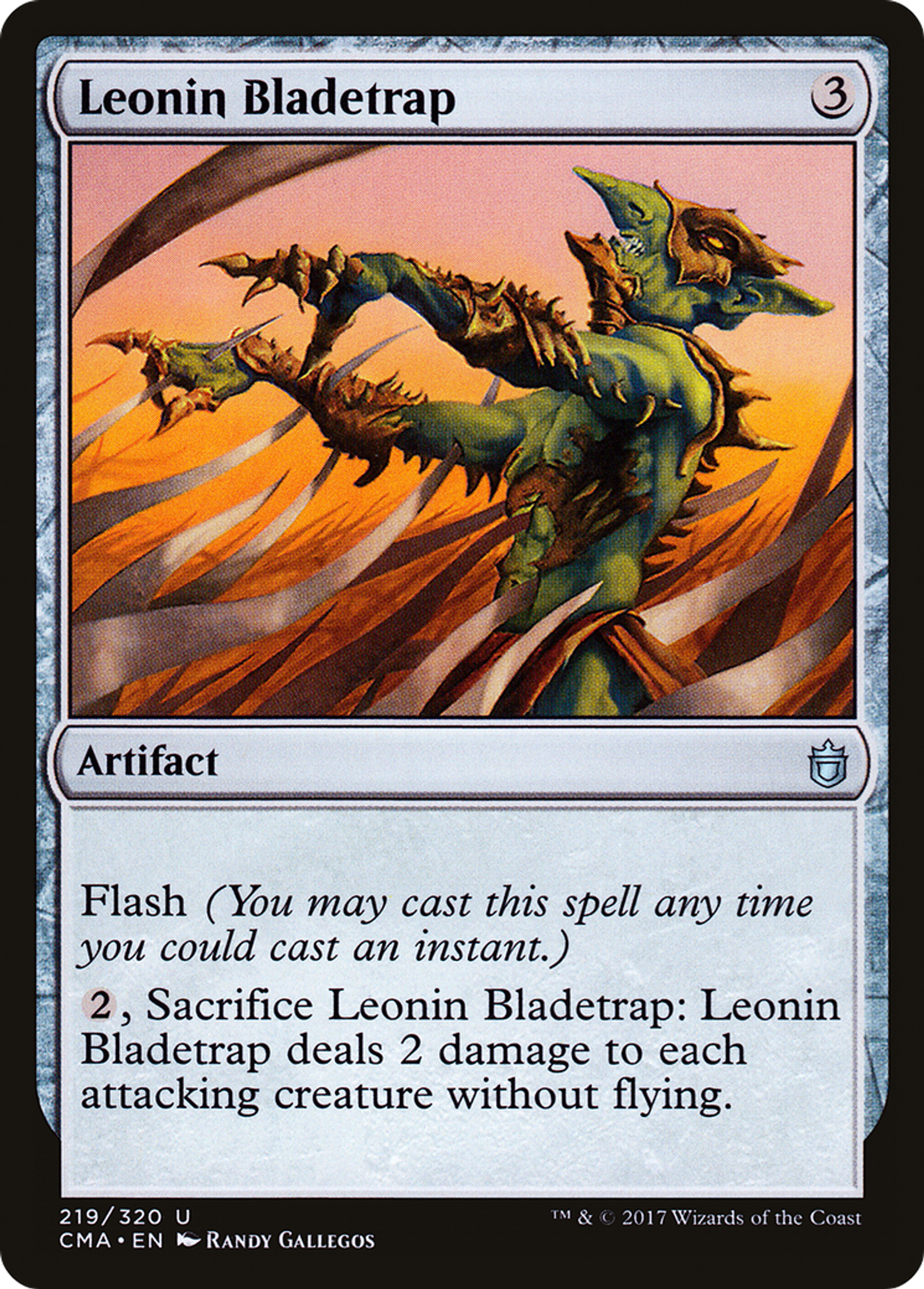 Leonin Bladetrap — Commander Anthology — Magic: The Gathering