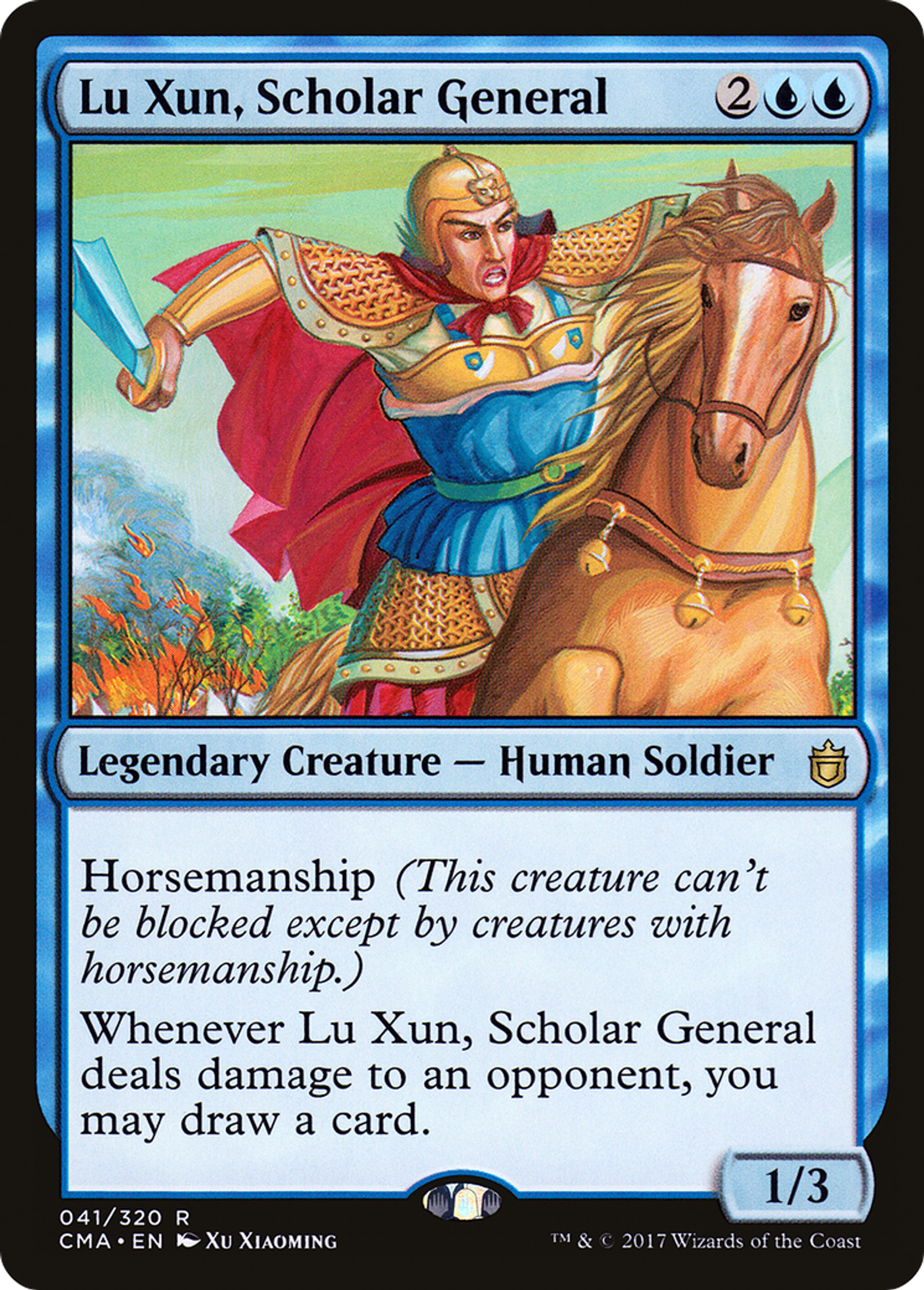 Lu Xun, Scholar General — Commander Anthology — Magic: The Gathering