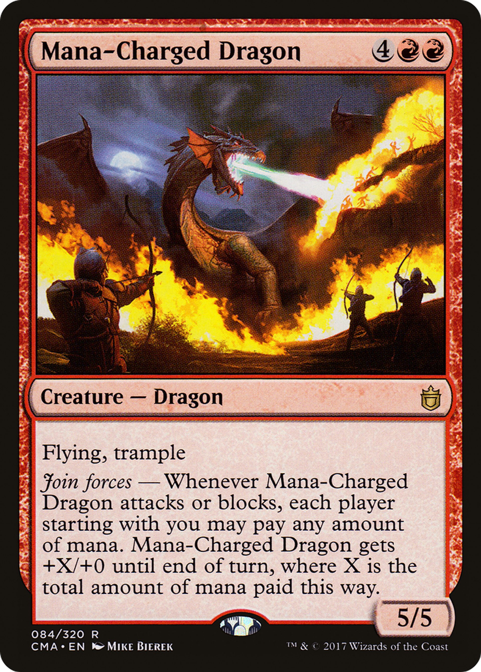 Mana-Charged Dragon — Commander Anthology — Magic: The Gathering