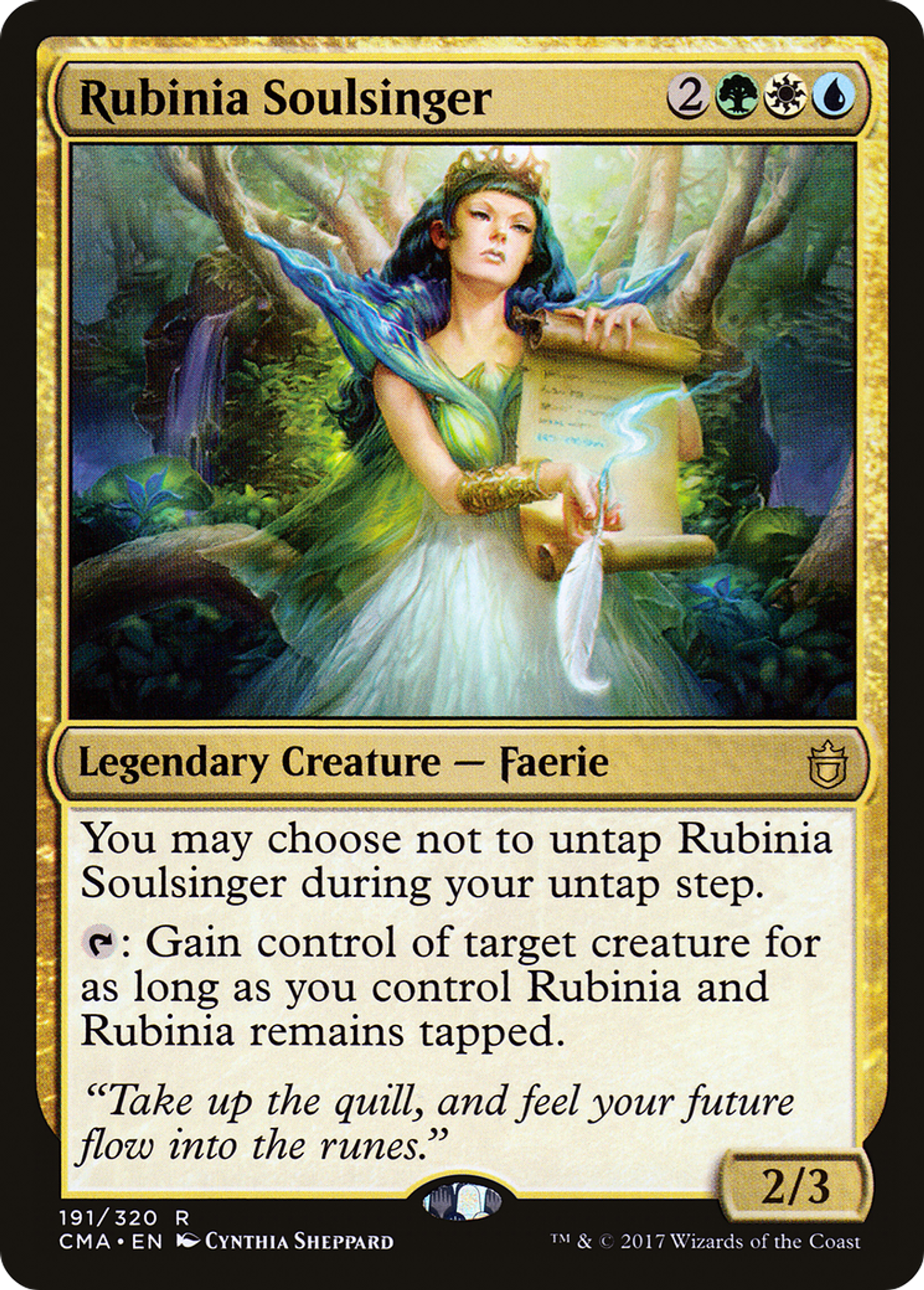 Rubinia Soulsinger — Commander Anthology — Magic: The Gathering