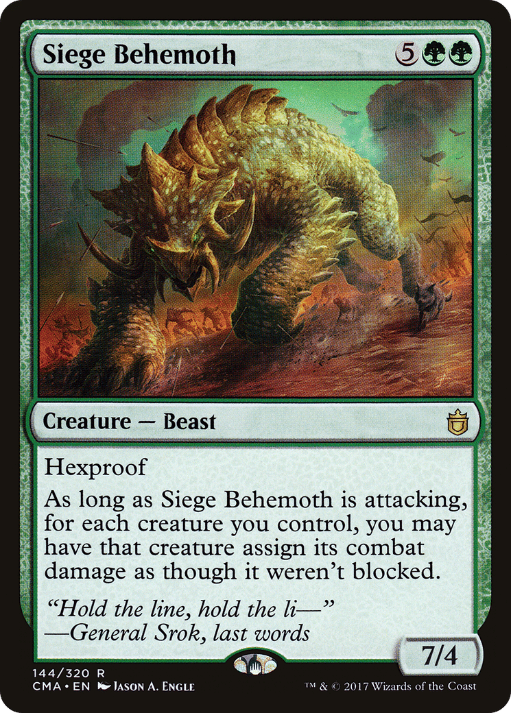 Siege Behemoth — Commander Anthology — Magic: The Gathering