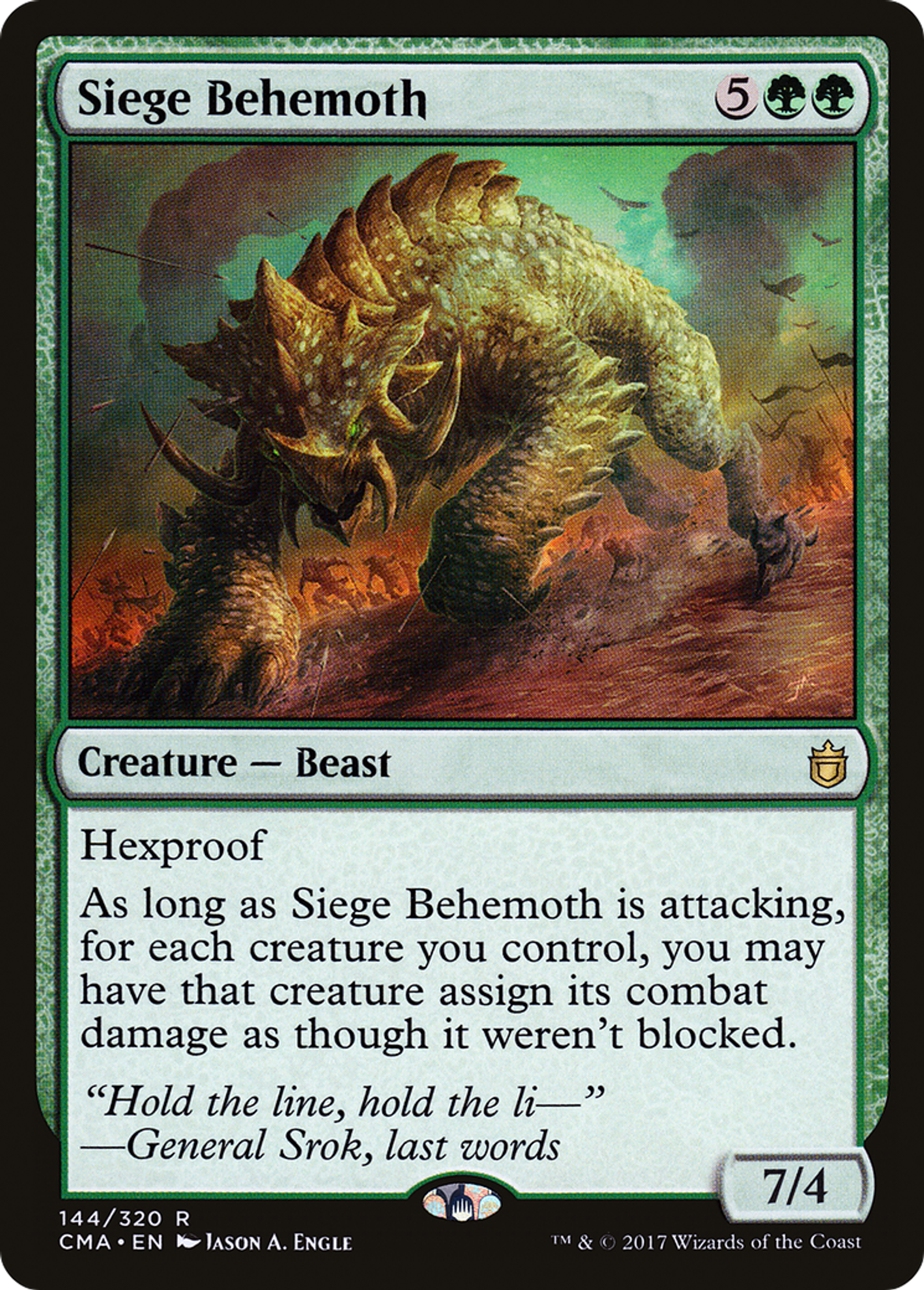 Siege Behemoth — Commander Anthology — Magic: The Gathering