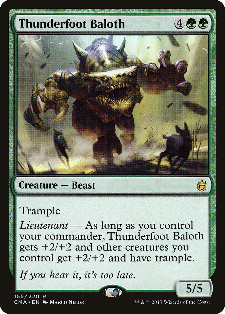 Baloth piédetonnerre — Commander Anthology — Magic: The Gathering
