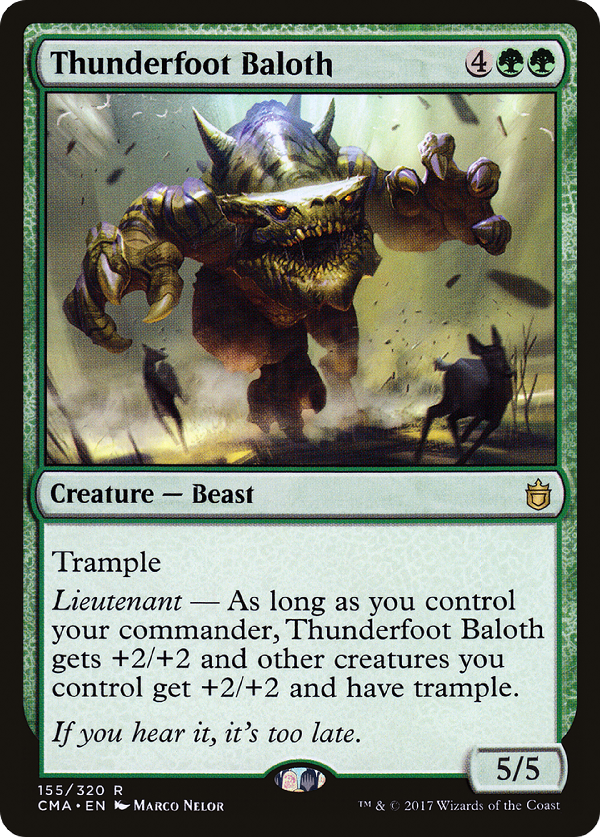 Thunderfoot Baloth — Commander Anthology — Magic: The Gathering