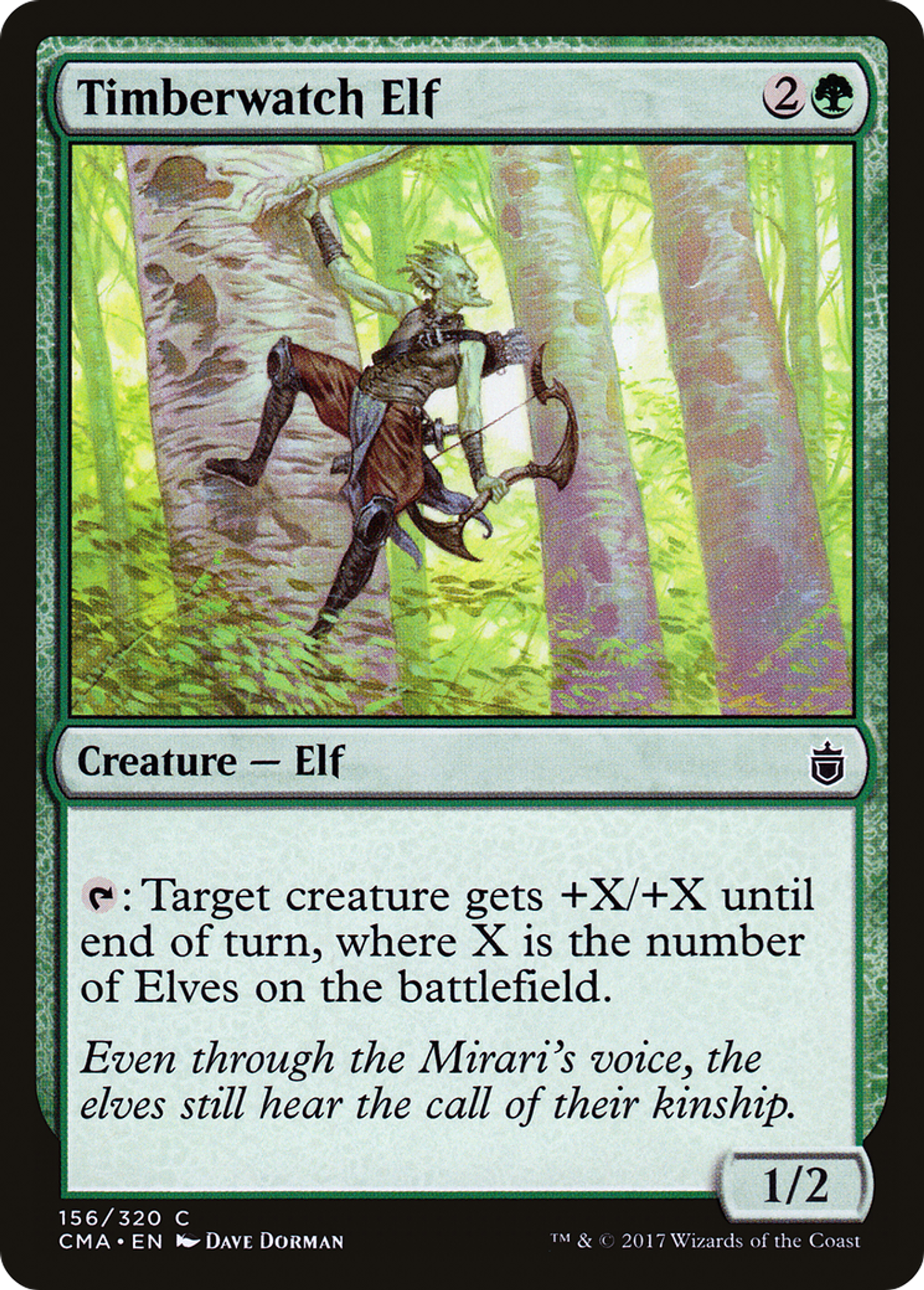 Timberwatch Elf — Commander Anthology — Magic: The Gathering