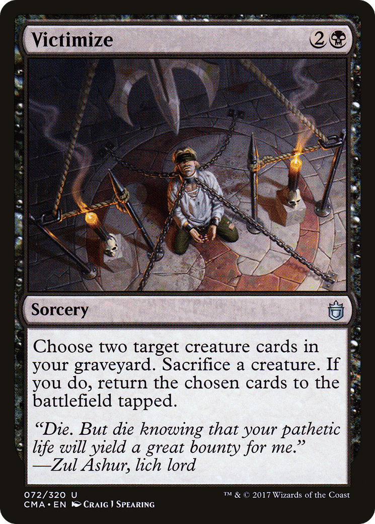 Victimize — Commander Anthology — Magic: The Gathering