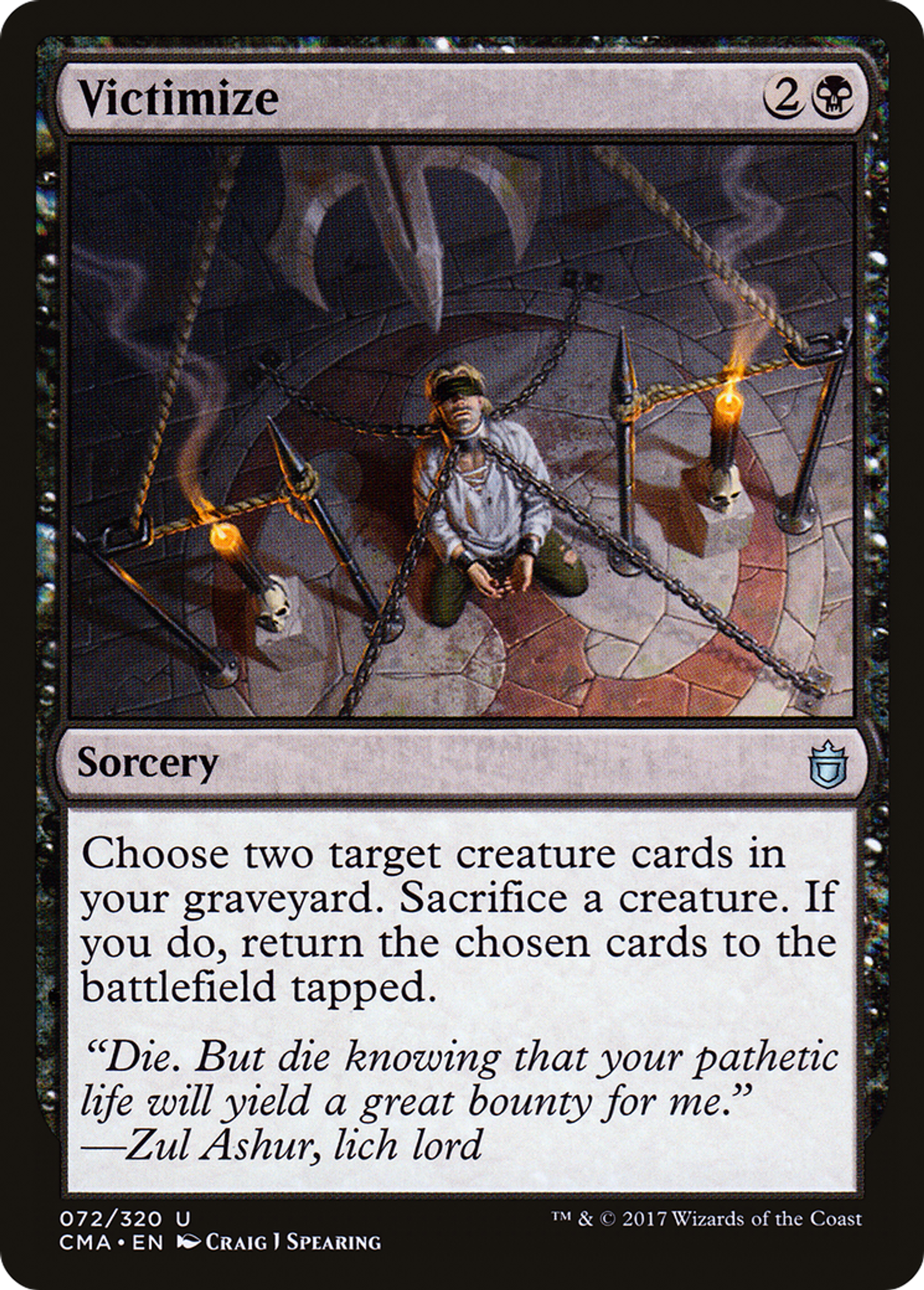 Victimize — Commander Anthology — Magic: The Gathering