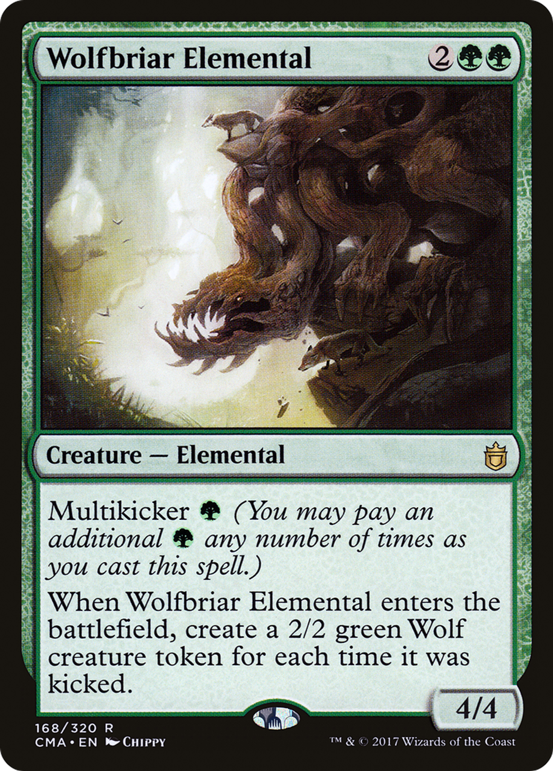 Wolfbriar Elemental — Commander Anthology — Magic: The Gathering