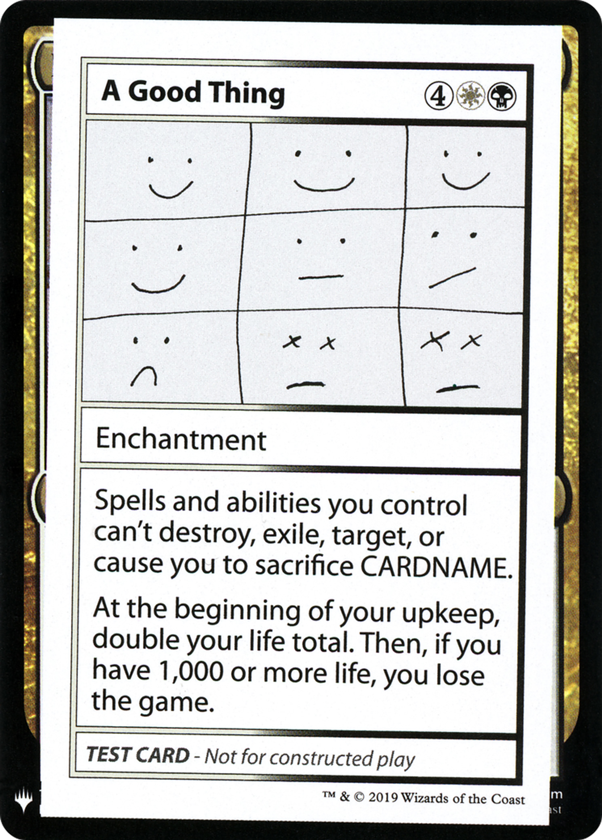 A Good Thing — Mystery Booster Playtest Cards 2019 — Magic: The Gathering