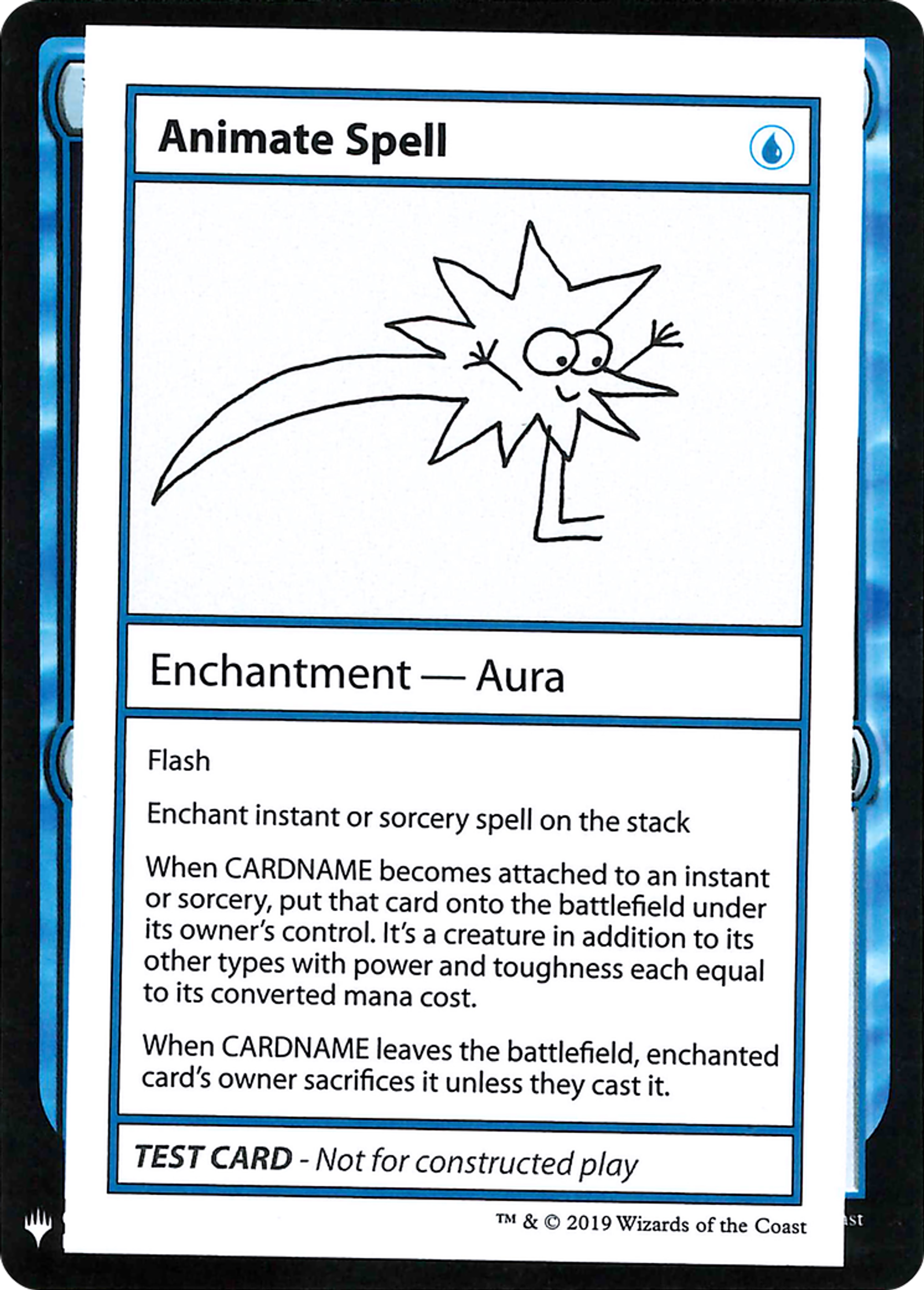 Animate Spell — Mystery Booster Playtest Cards 2019 — Magic: The Gathering