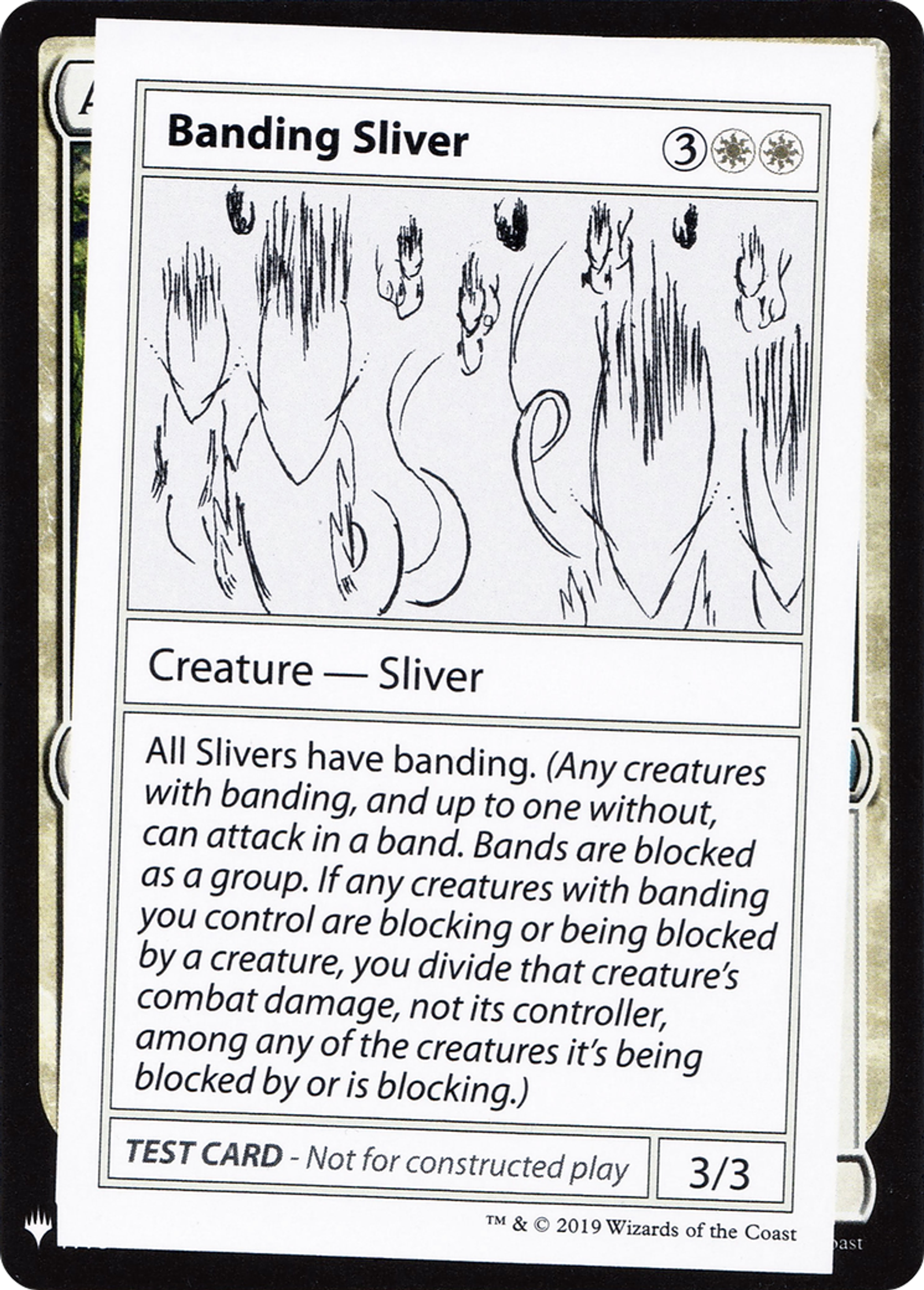 Banding Sliver — Mystery Booster Playtest Cards 2019 — Magic: The Gathering