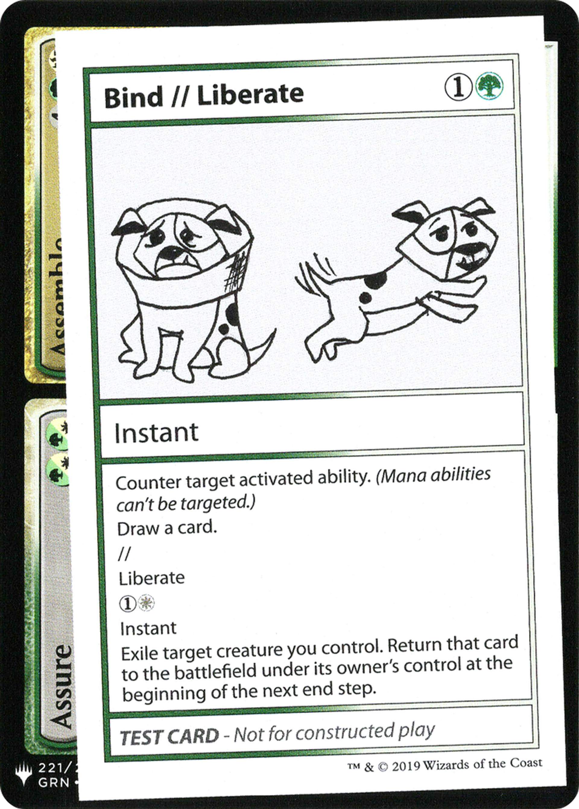 Bind // Liberate — Mystery Booster Playtest Cards 2019 — Magic: The Gathering