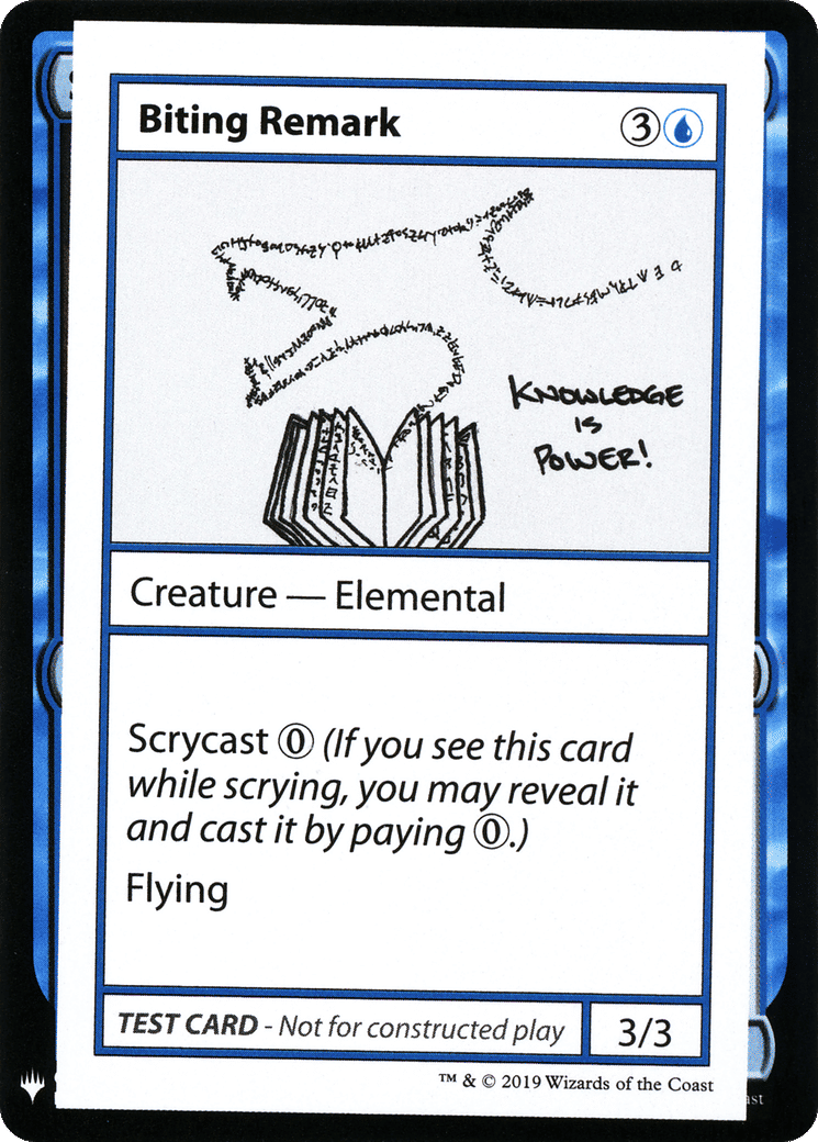 Biting Remark — Mystery Booster Playtest Cards 2019 — Magic: The Gathering