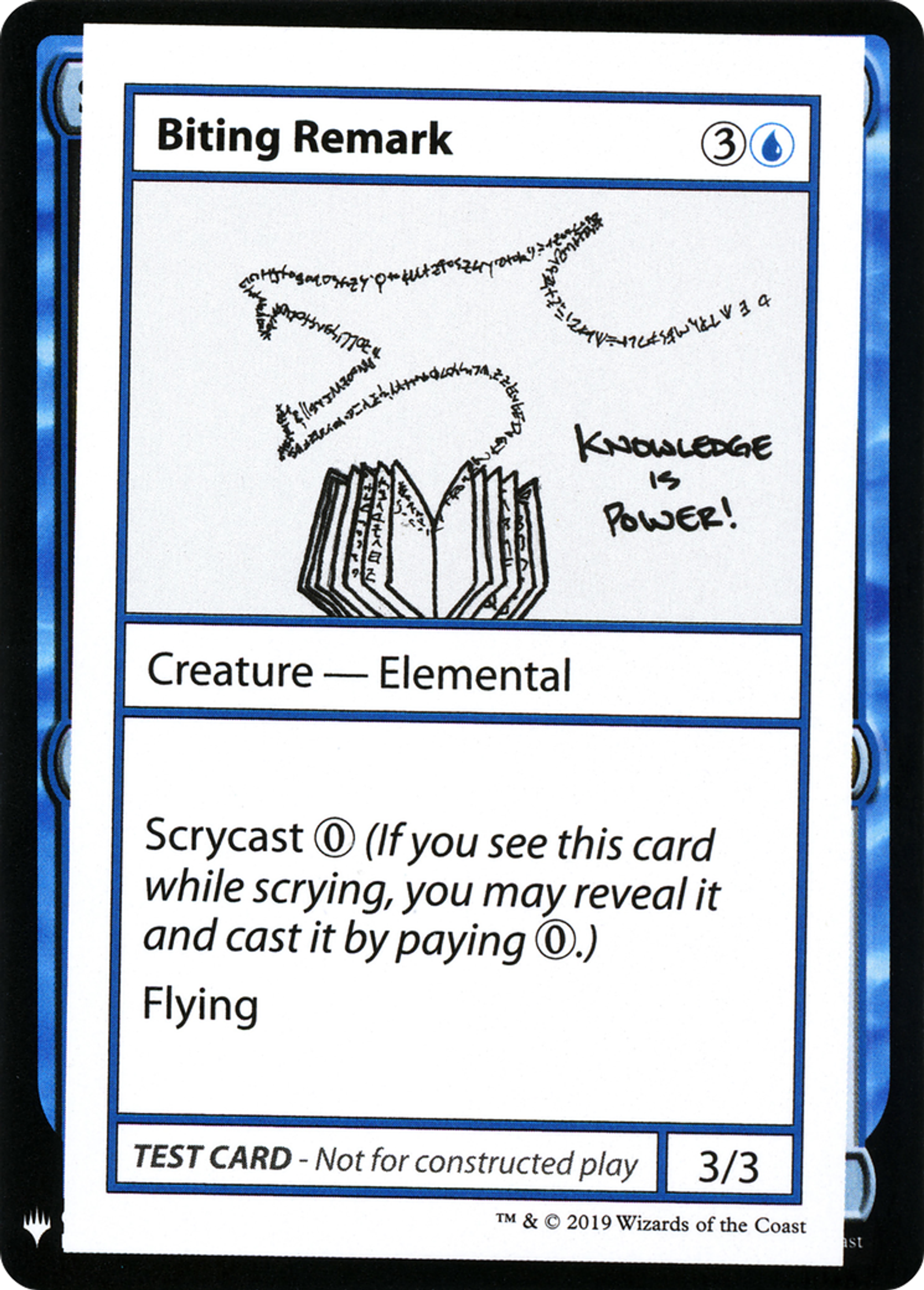 Biting Remark — Mystery Booster Playtest Cards 2019 — Magic: The Gathering