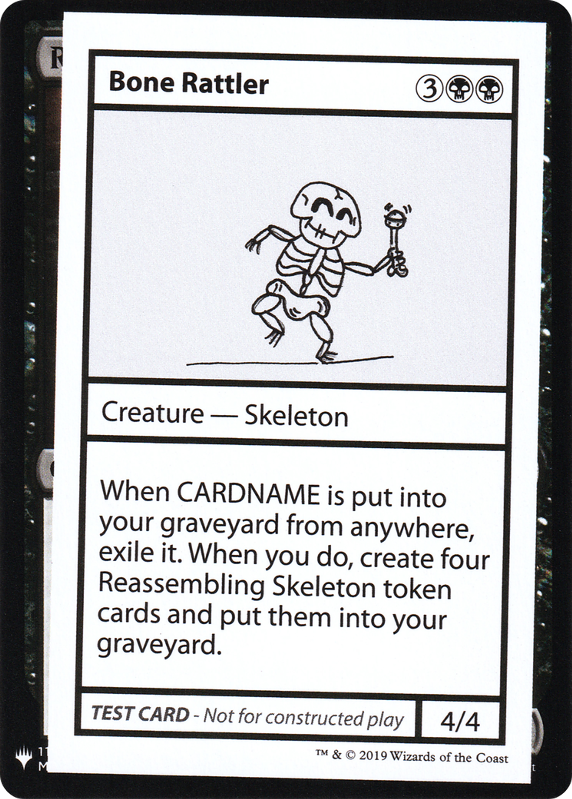 Bone Rattler — Mystery Booster Playtest Cards 2019 — Magic: The Gathering