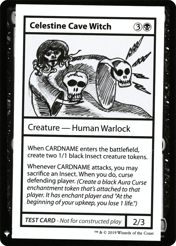 Celestine Cave Witch — Mystery Booster Playtest Cards 2019 — Magic: The Gathering