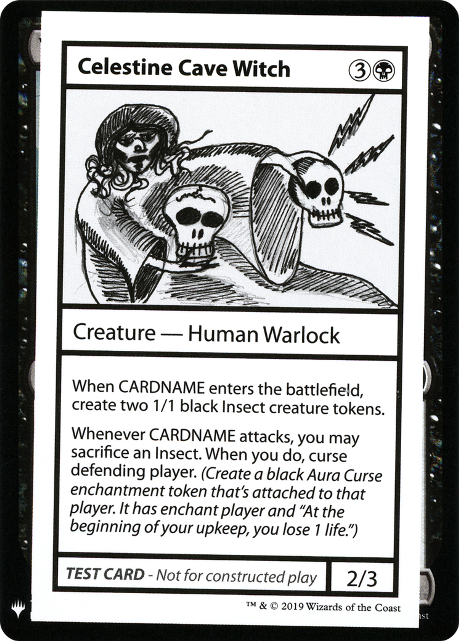 Celestine Cave Witch — Mystery Booster Playtest Cards 2019 — Magic: The Gathering